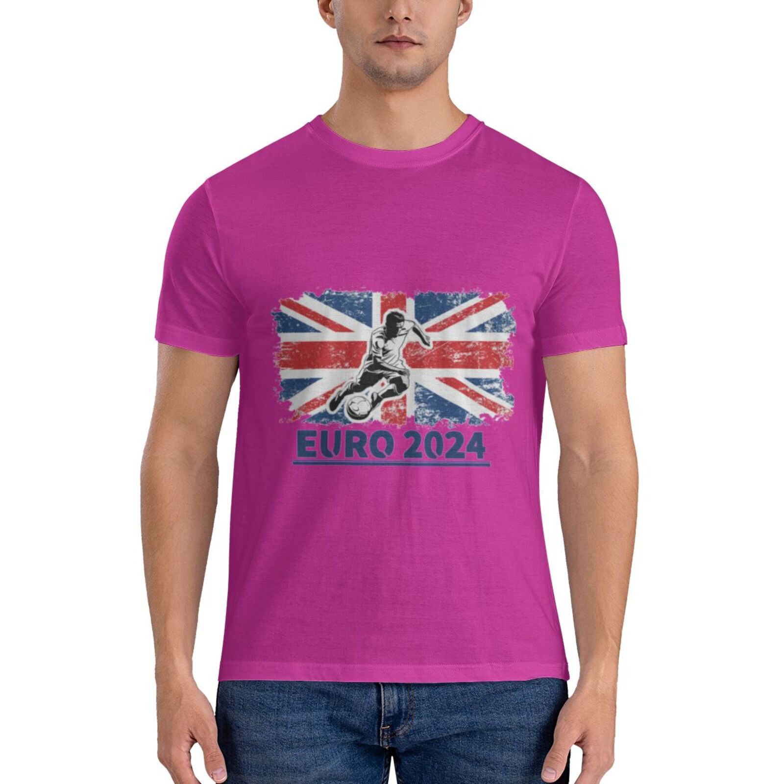 Men's England EURO 2024 Basic Short Sleeve T-Shirt BST1750 - Soccerfana