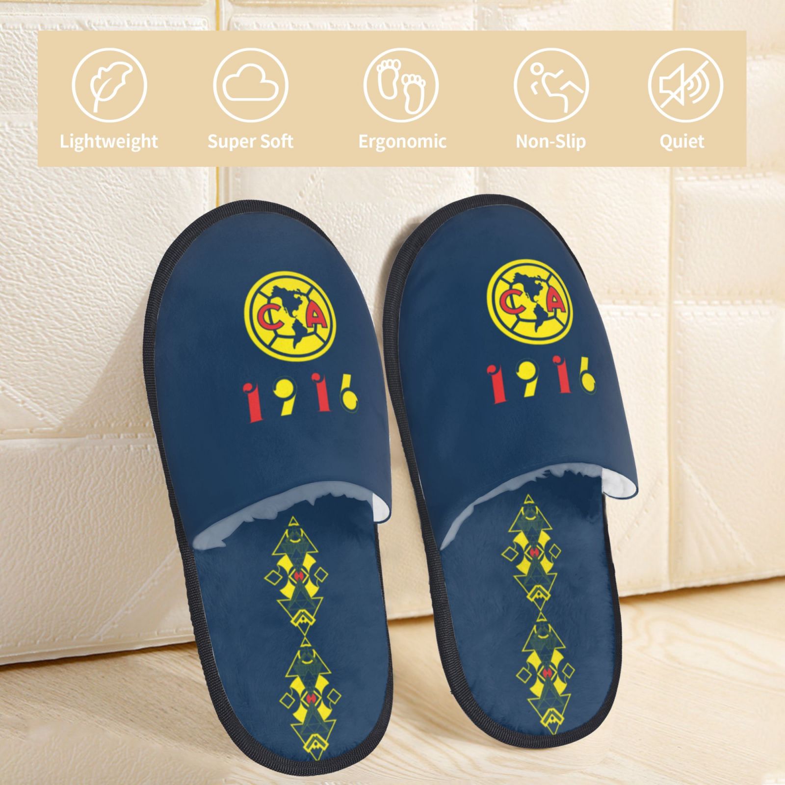 Club America Cotton Slippers FSP2311 - Soccerfana