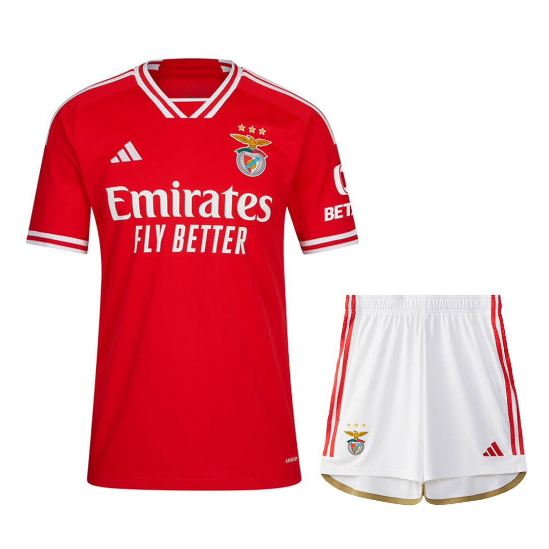 Kid's SL Benfica Home Jersey+Shorts 23/24 - Soccerfana