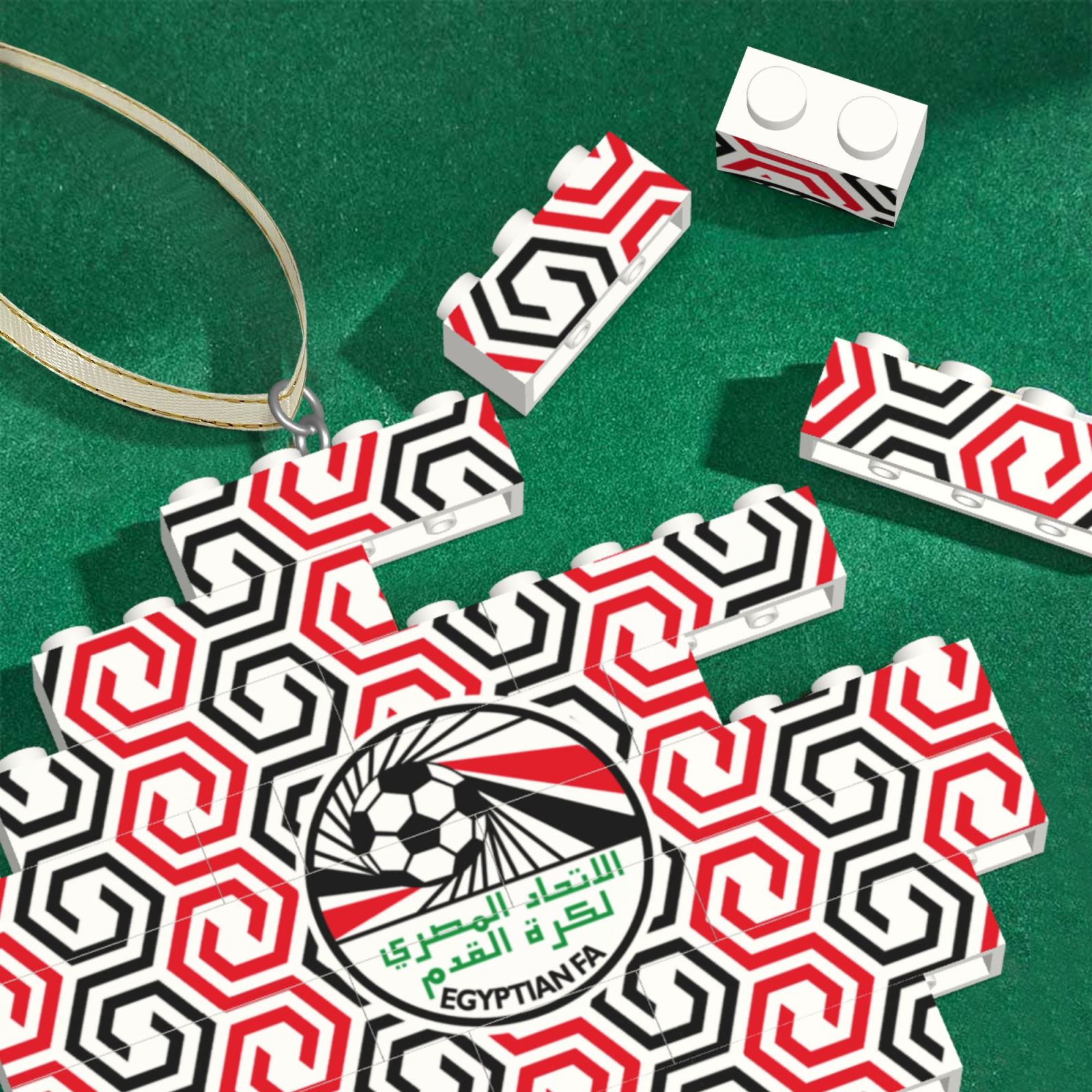 Egypt Building Block Puzzle Ornament BBP2009 - Soccerfana