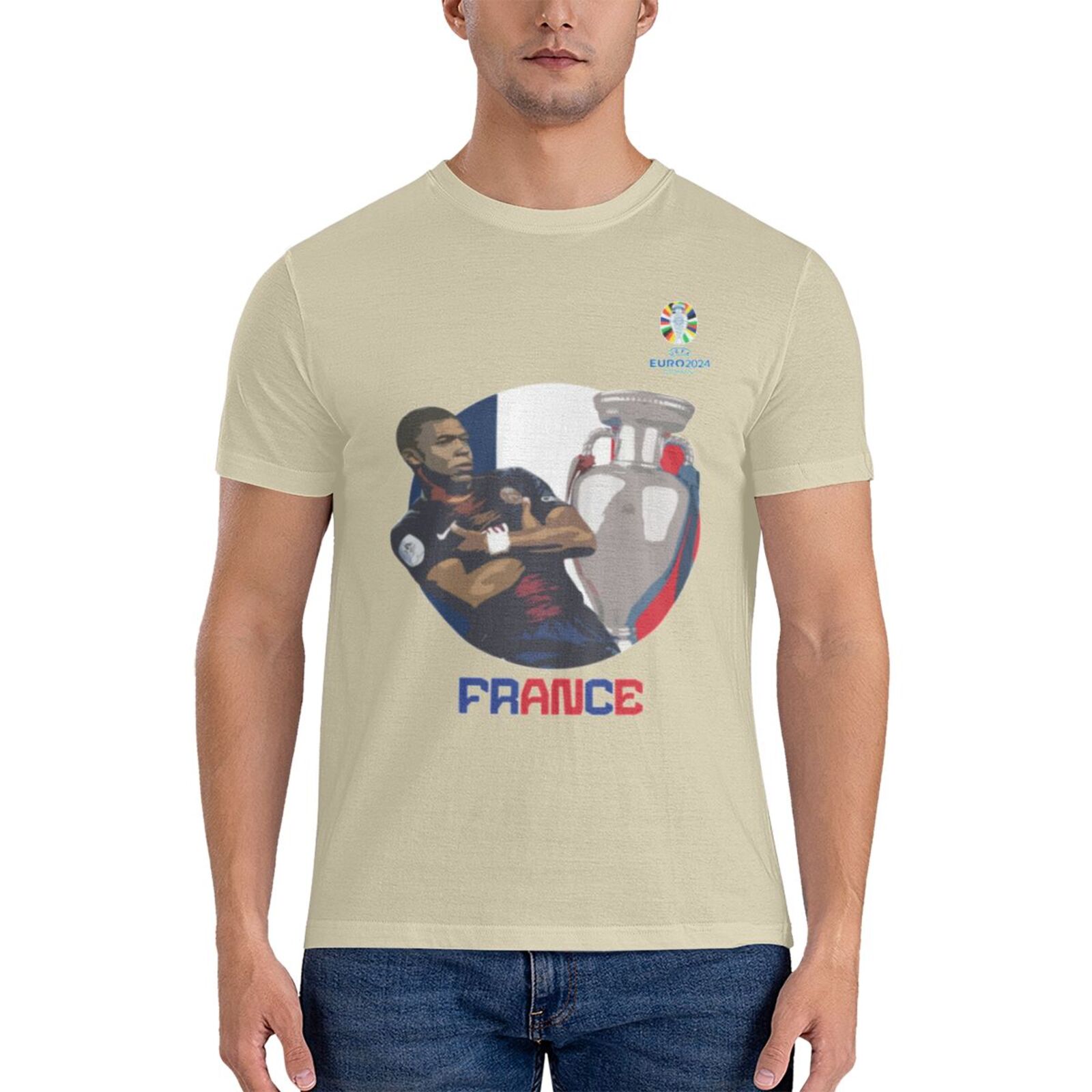 Men's France EURO 2024 Basic Short Sleeve T-Shirt BST1729 - Soccerfana