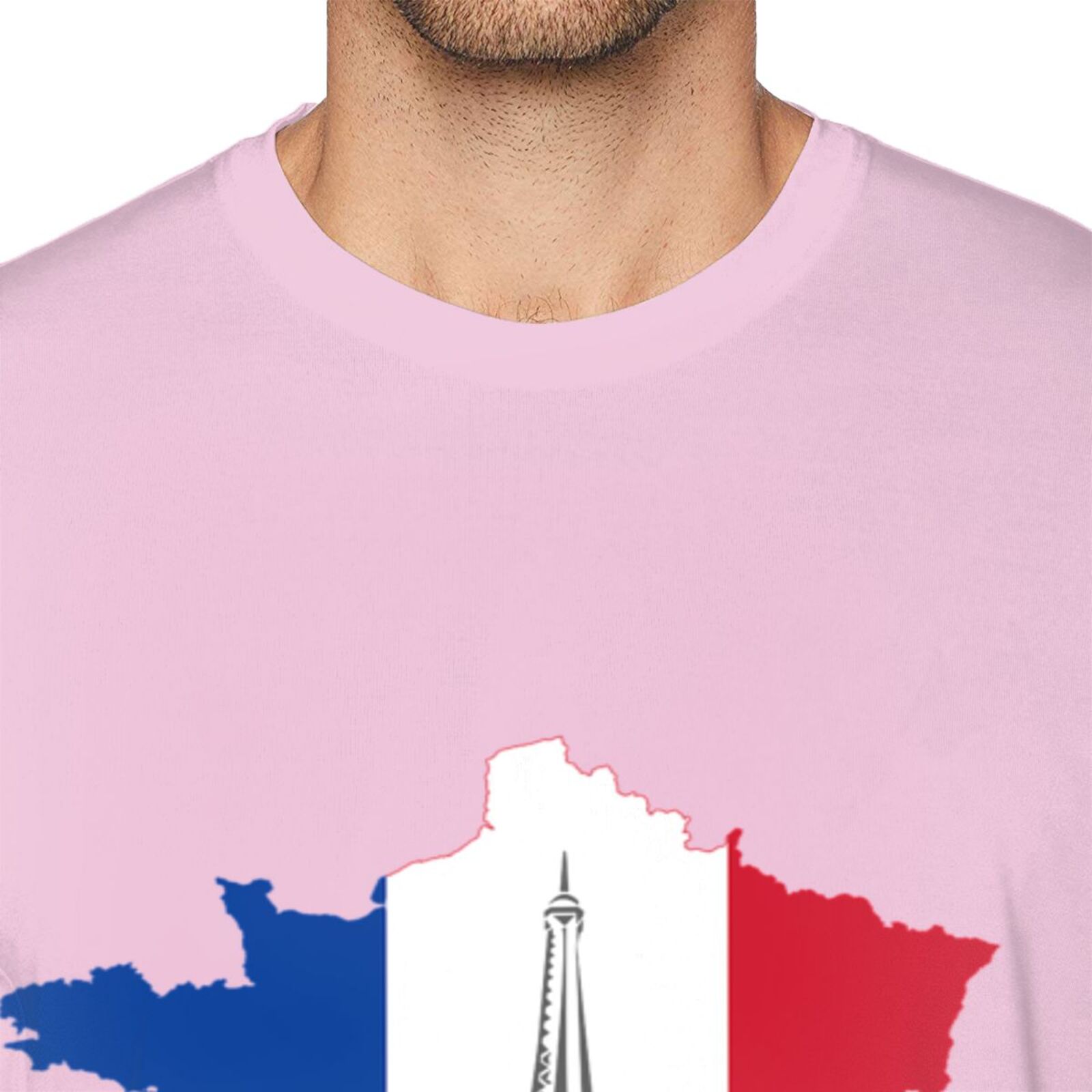 Men's France EURO 2024 Basic Short Sleeve T-Shirt BST1772 - Soccerfana