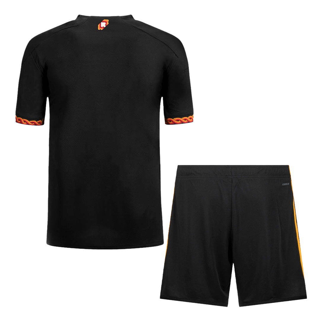 Kid's AS Roma Third Jersey+Shorts 23/24 - Soccerfana