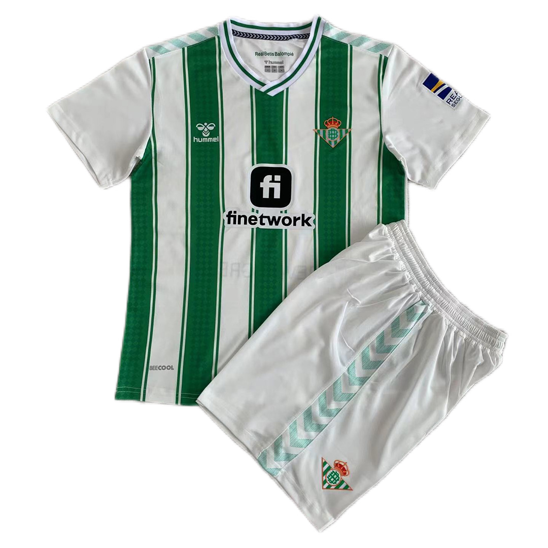 Kid's Real Betis Home Jersey+Shorts 23/24 - Soccerfana