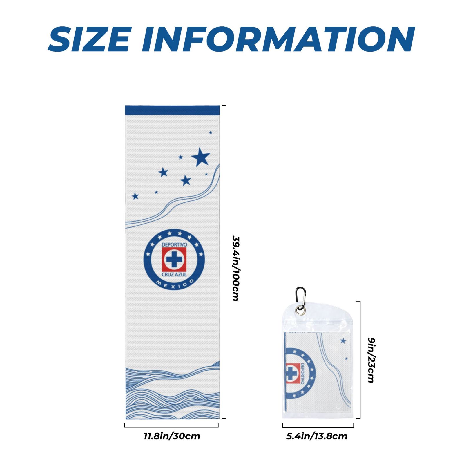 Cruz Azul Sports Towel CET2119 - Soccerfana
