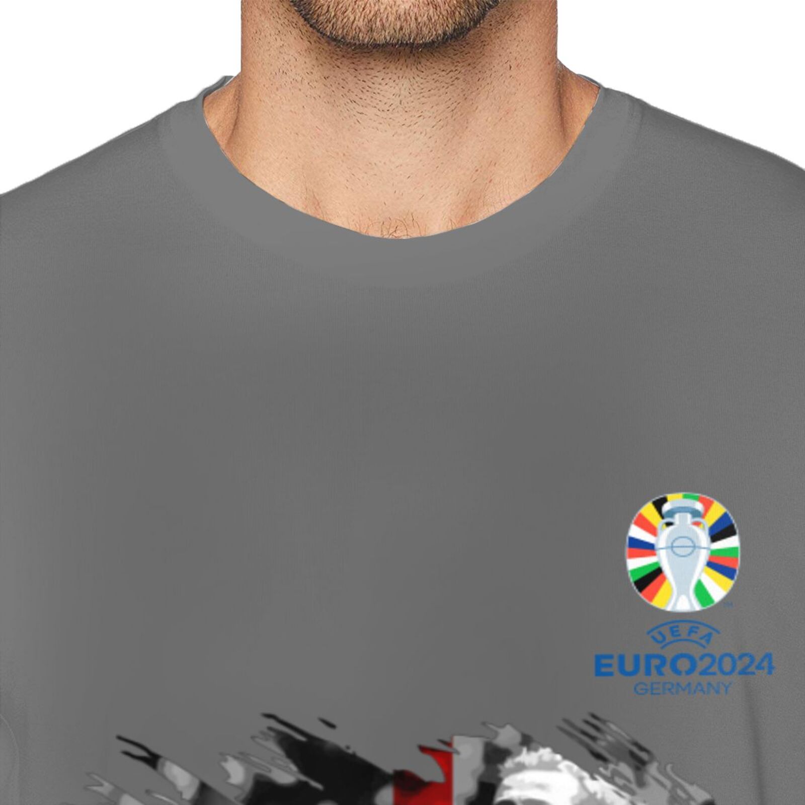 Men's England EURO 2024 Basic Short Sleeve T-Shirt BST1713 - Soccerfana