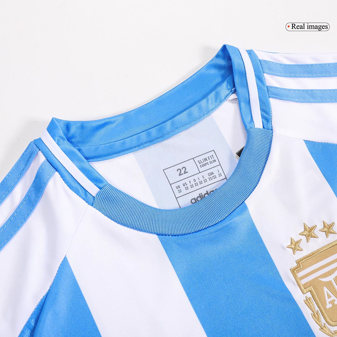 Kid's Argentina Home Jersey+Shorts Copa America 2024 - Soccerfana