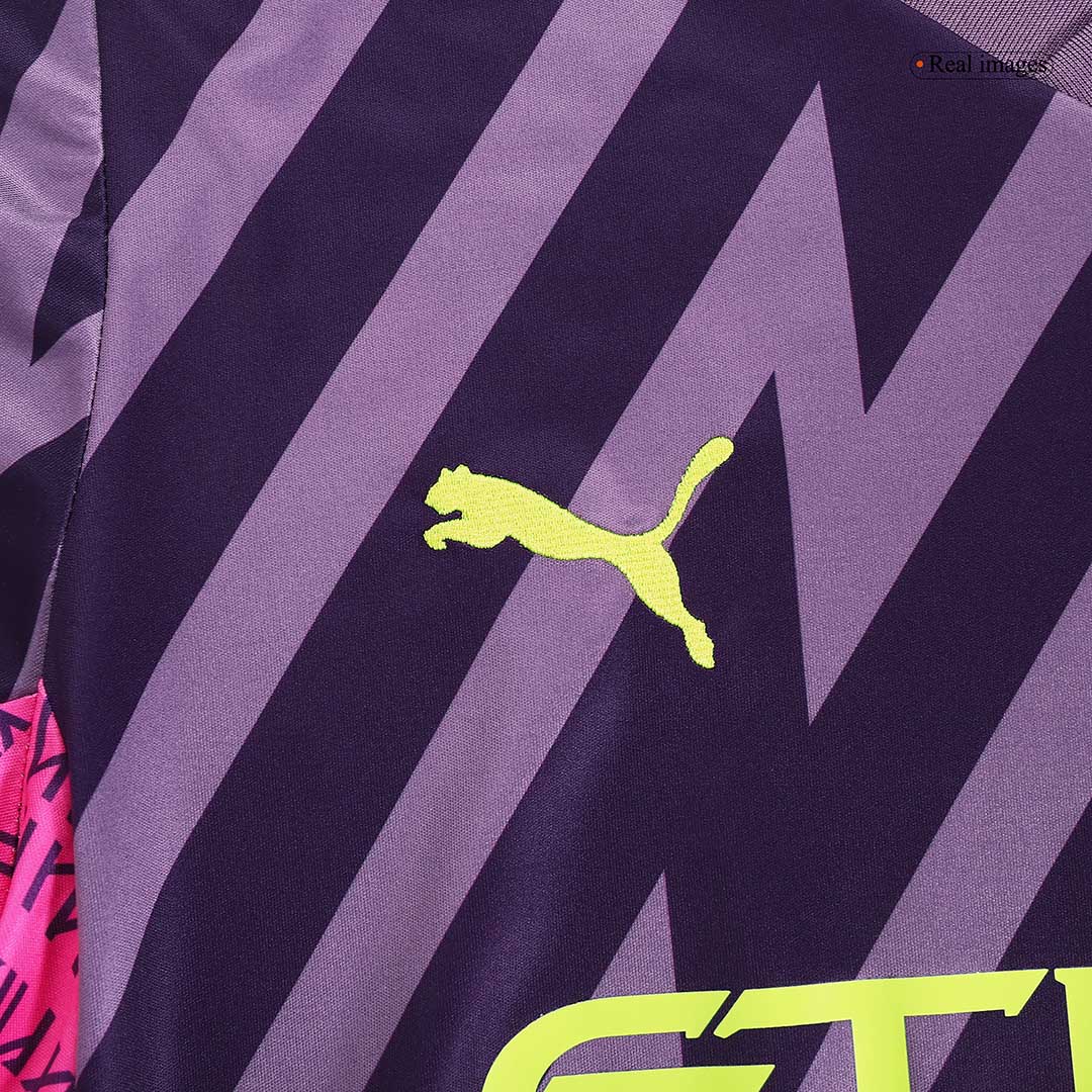 Manchester City Goalkeeper Purple Jersey 23/24 - Soccerfana