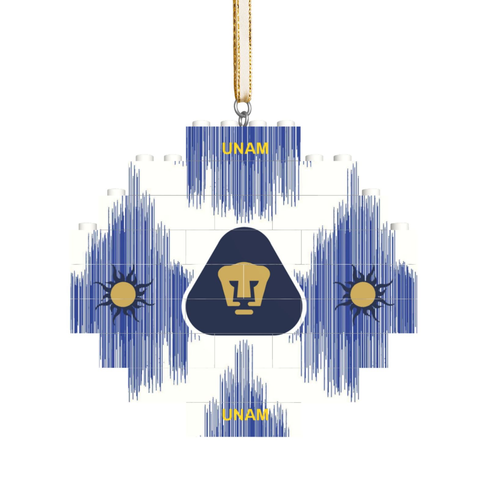Pumas UNAM Building Block Puzzle Ornament BBP2019 - Soccerfana
