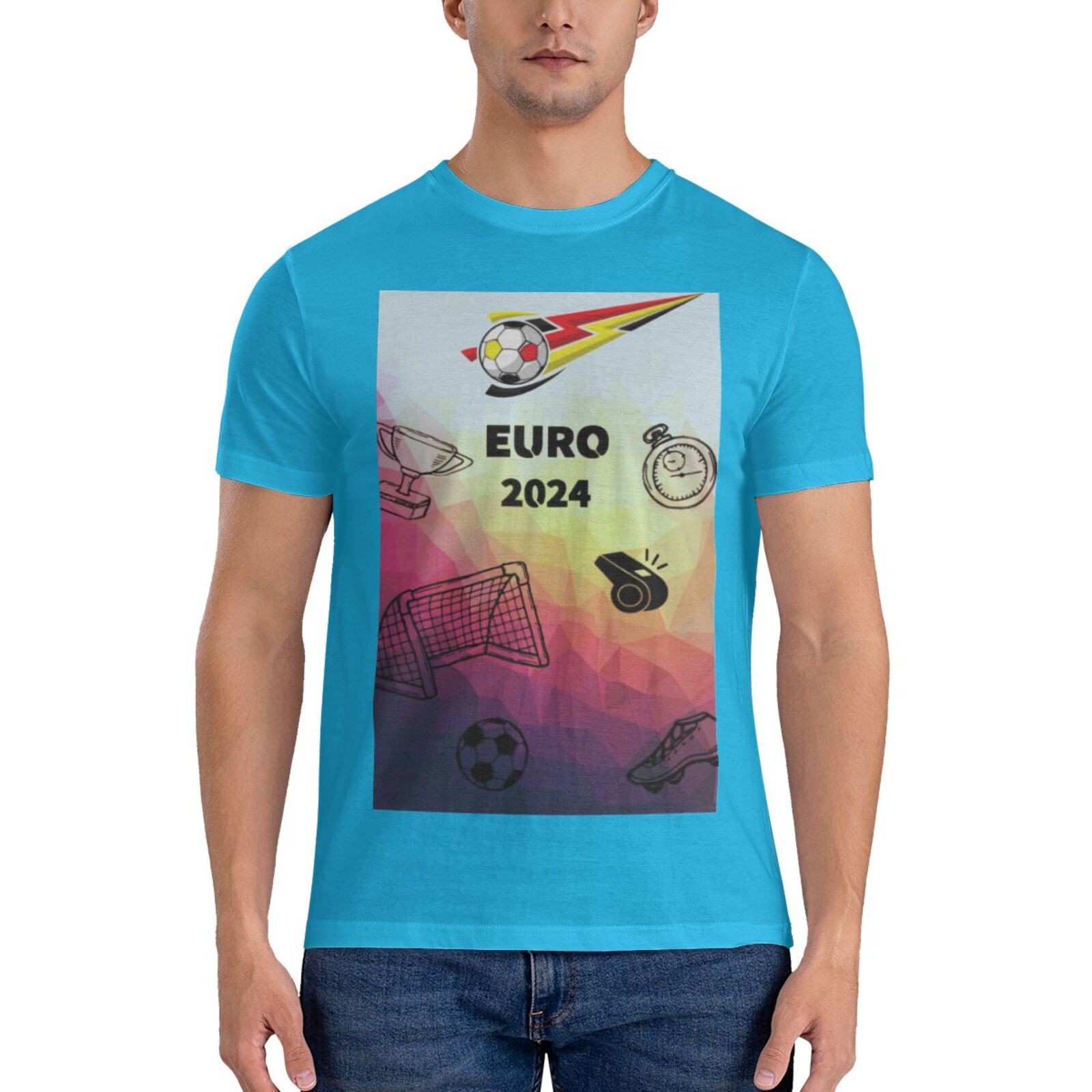 Men's Germany EURO 2024 Basic Short Sleeve T-Shirt BST1771 - Soccerfana