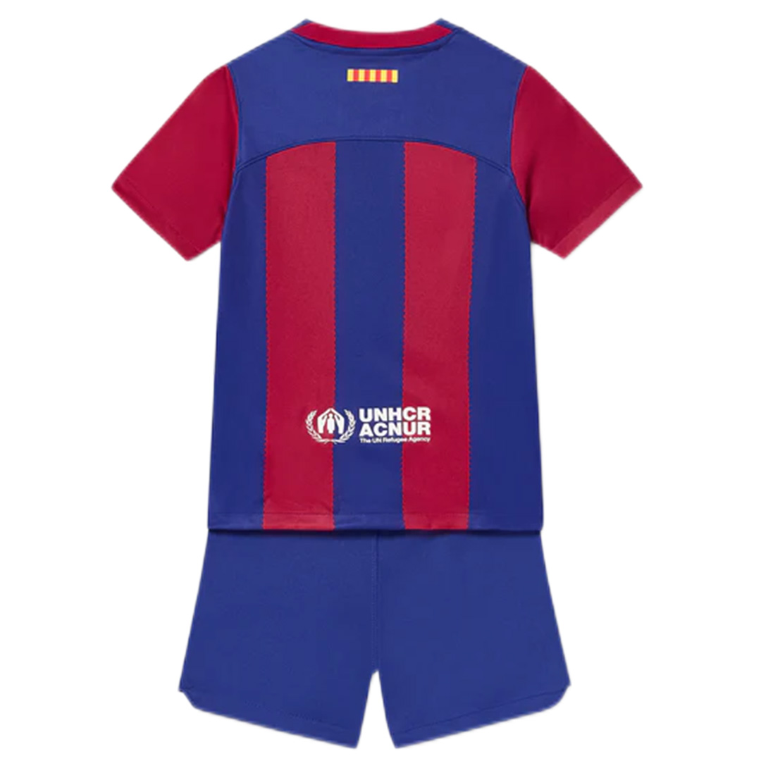 Kid's Barcelona Home Jersey+Shorts 23/24 - Soccerfana