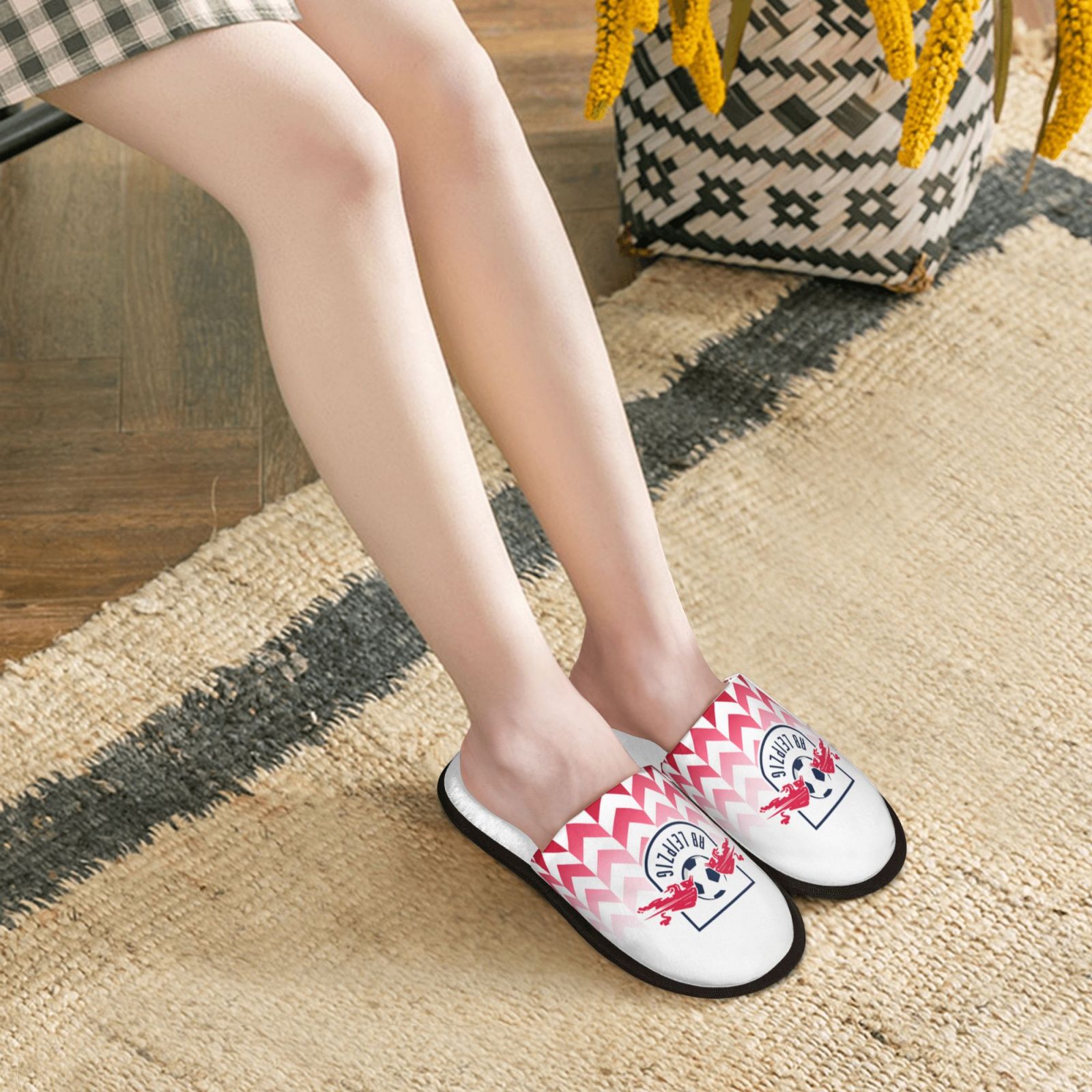 RB Leipzig Cotton Slippers FSP2235 - Soccerfana