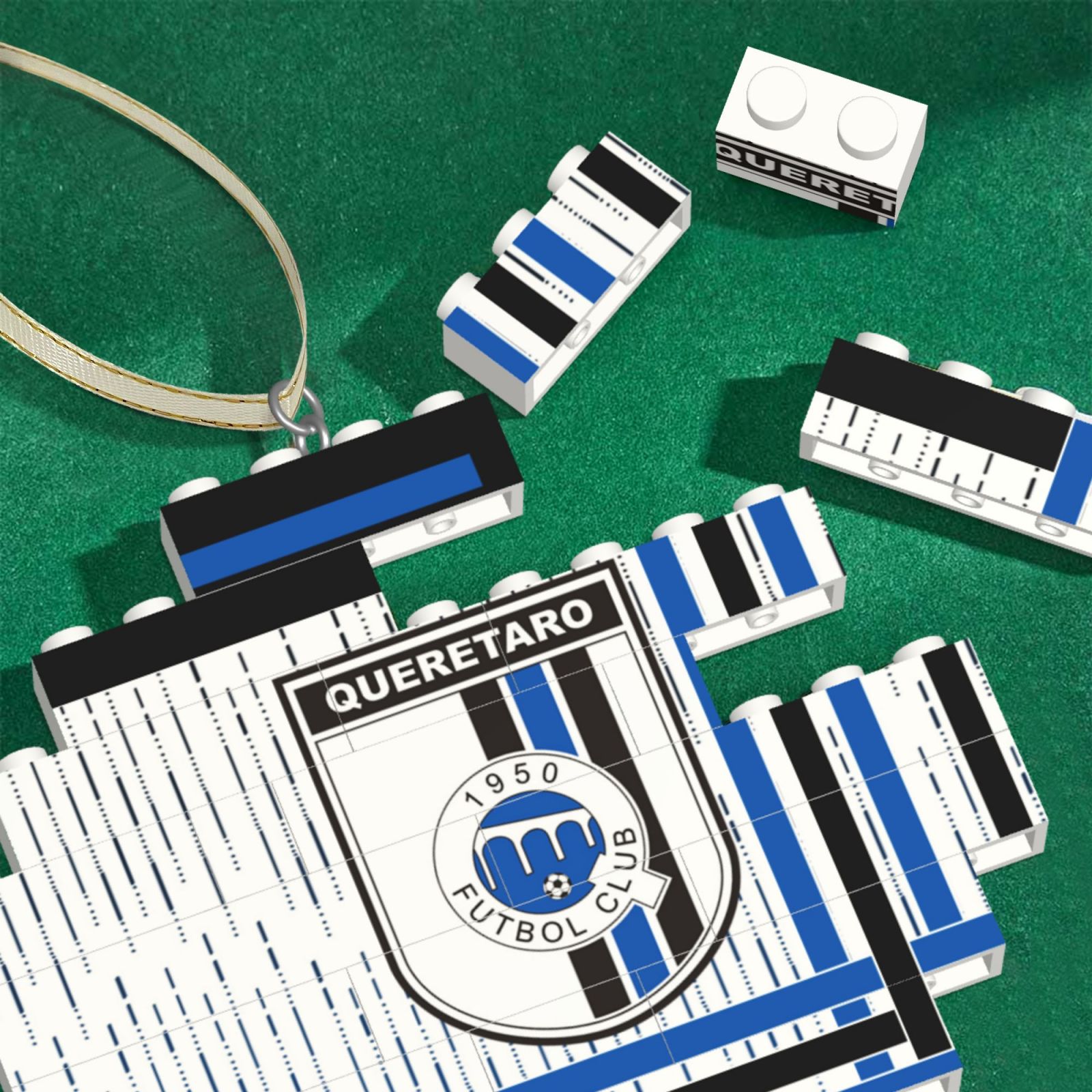 Queretaro Building Block Puzzle Ornament BBP2183 - Soccerfana