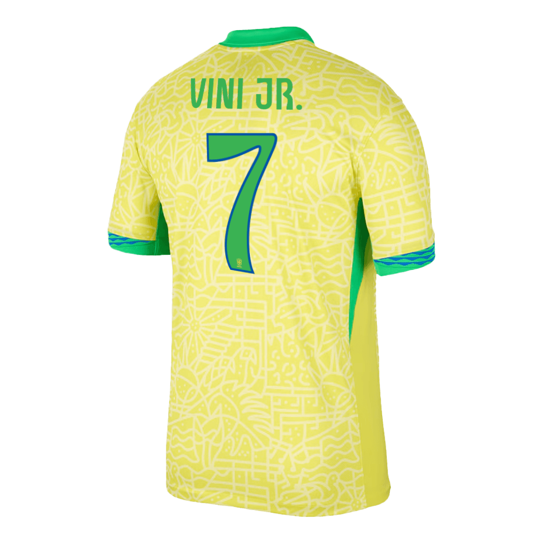 VINI JR. #7 Brazil Home Jersey Copa America 2024 - Soccerfana