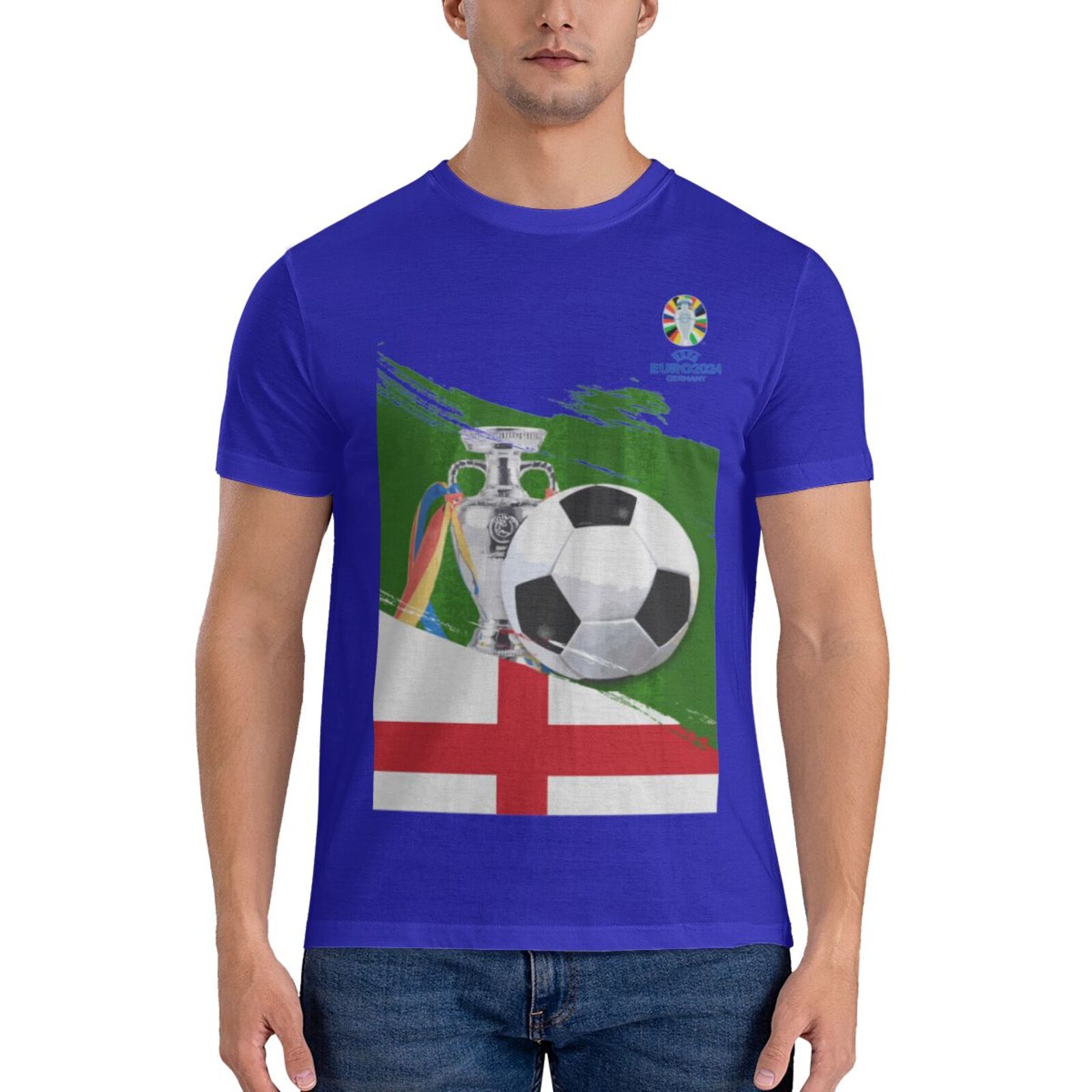 Men's England EURO 2024 Basic Short Sleeve T-Shirt BST1681 - Soccerfana