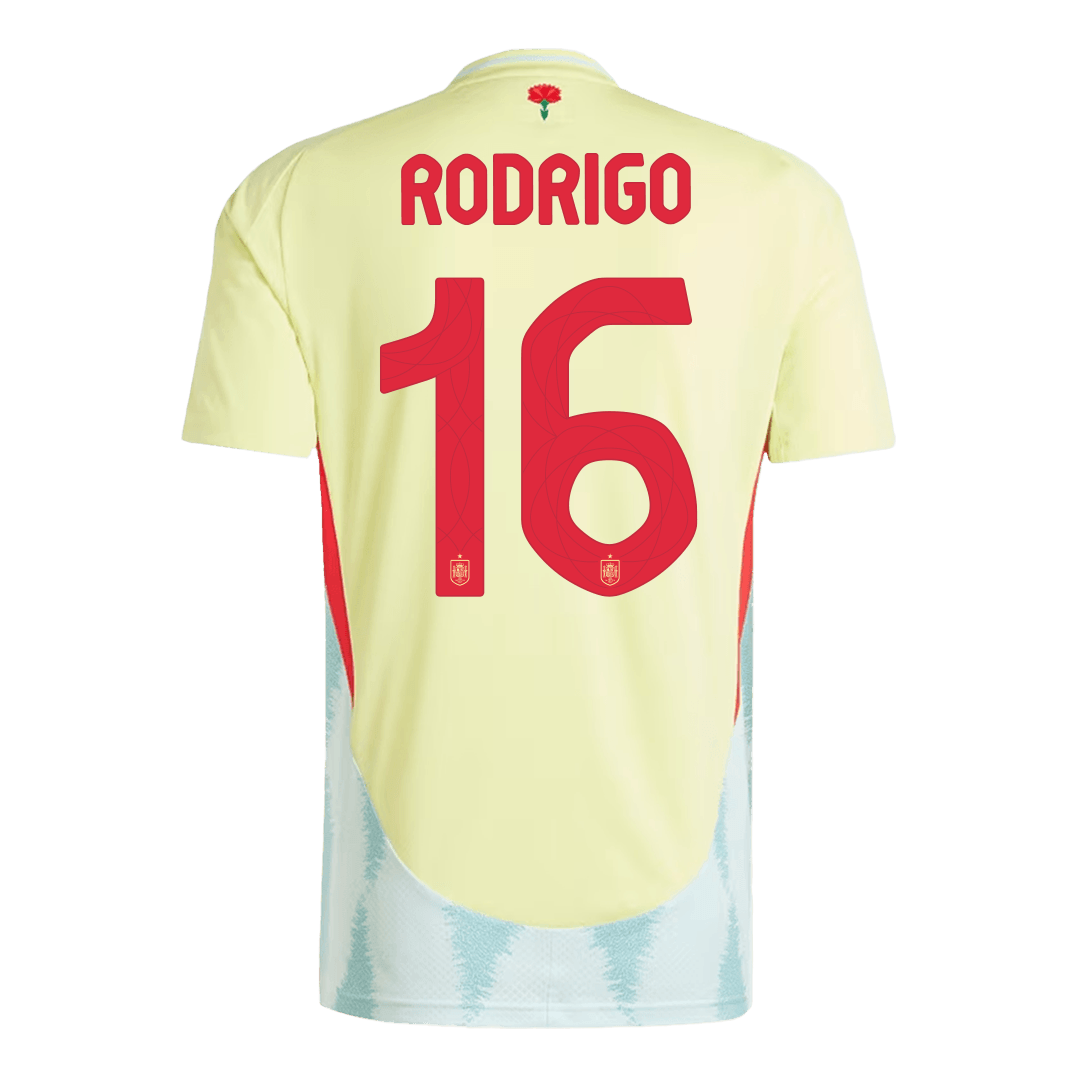 Rodrigo #16 Spain Away Jersey EURO 2024 - Soccerfana