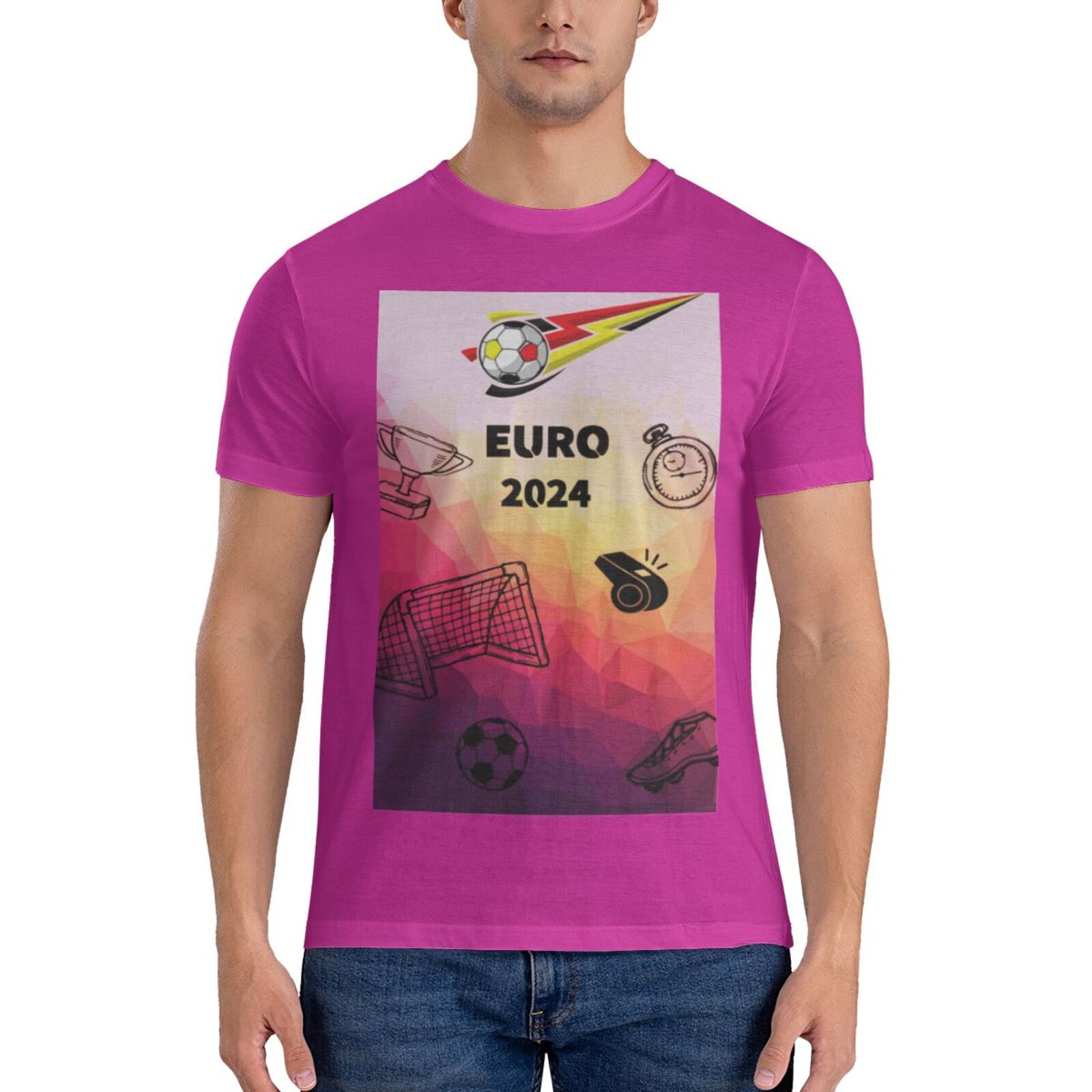 Men's Germany EURO 2024 Basic Short Sleeve T-Shirt BST1771 - Soccerfana