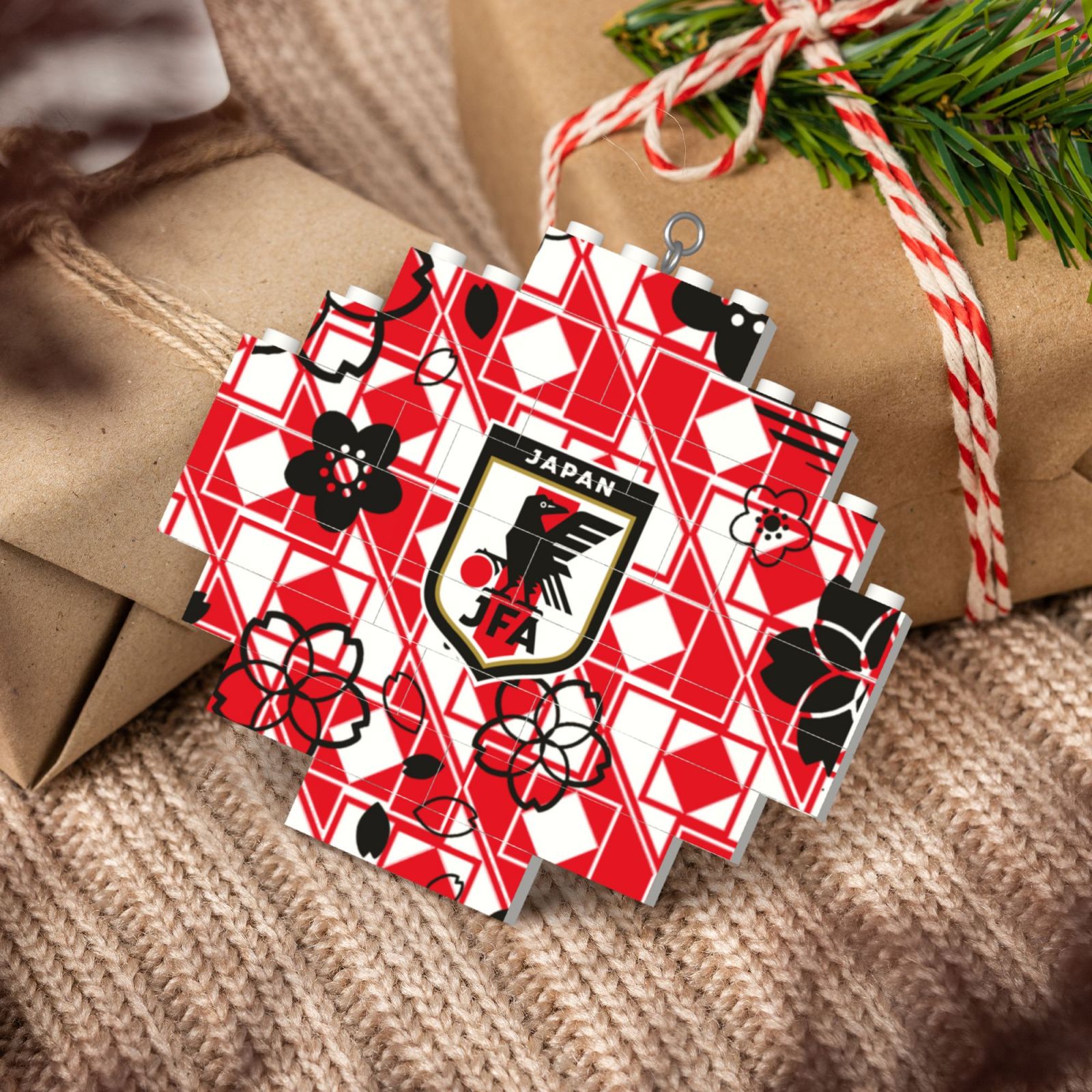 Japan Building Block Puzzle Ornament BBP2007 - Soccerfana