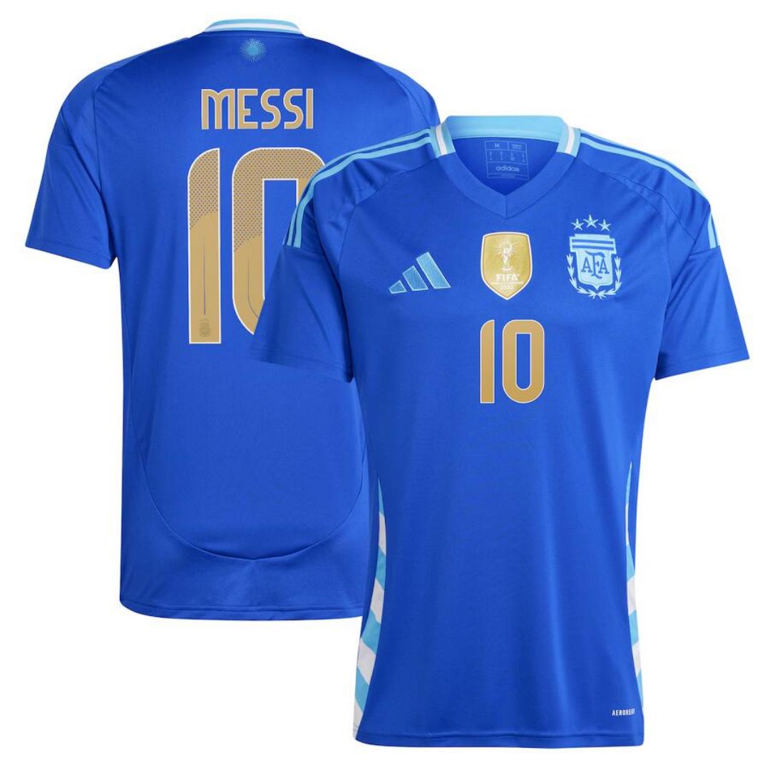 Lionel Messi #10 Argentina Away Jersey Copa America 2024 - Soccerfana