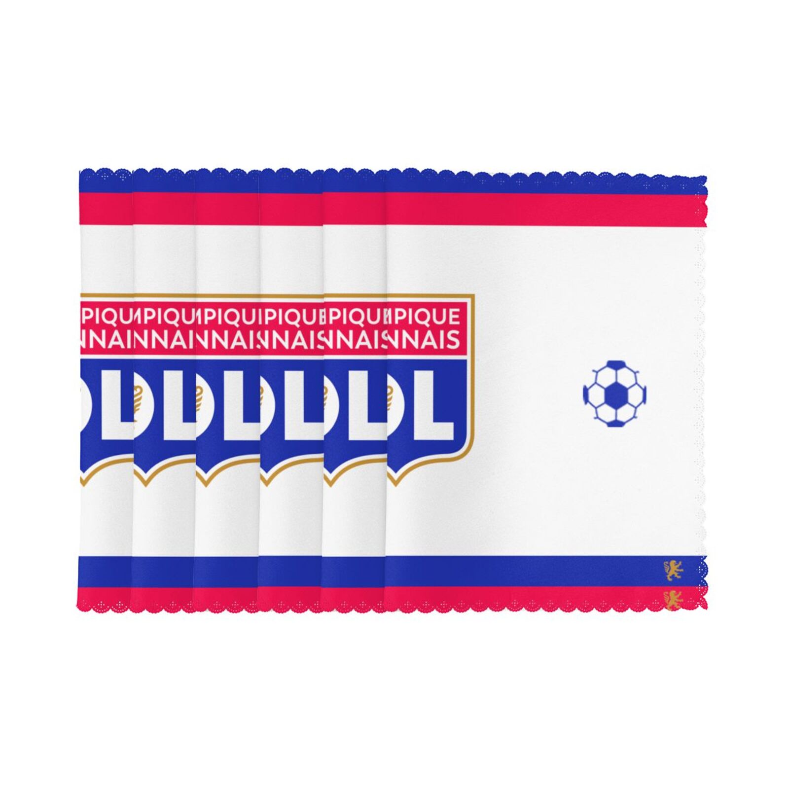 Olympique Lyonnais Placemat Set Of 6 PFD2279 - Soccerfana