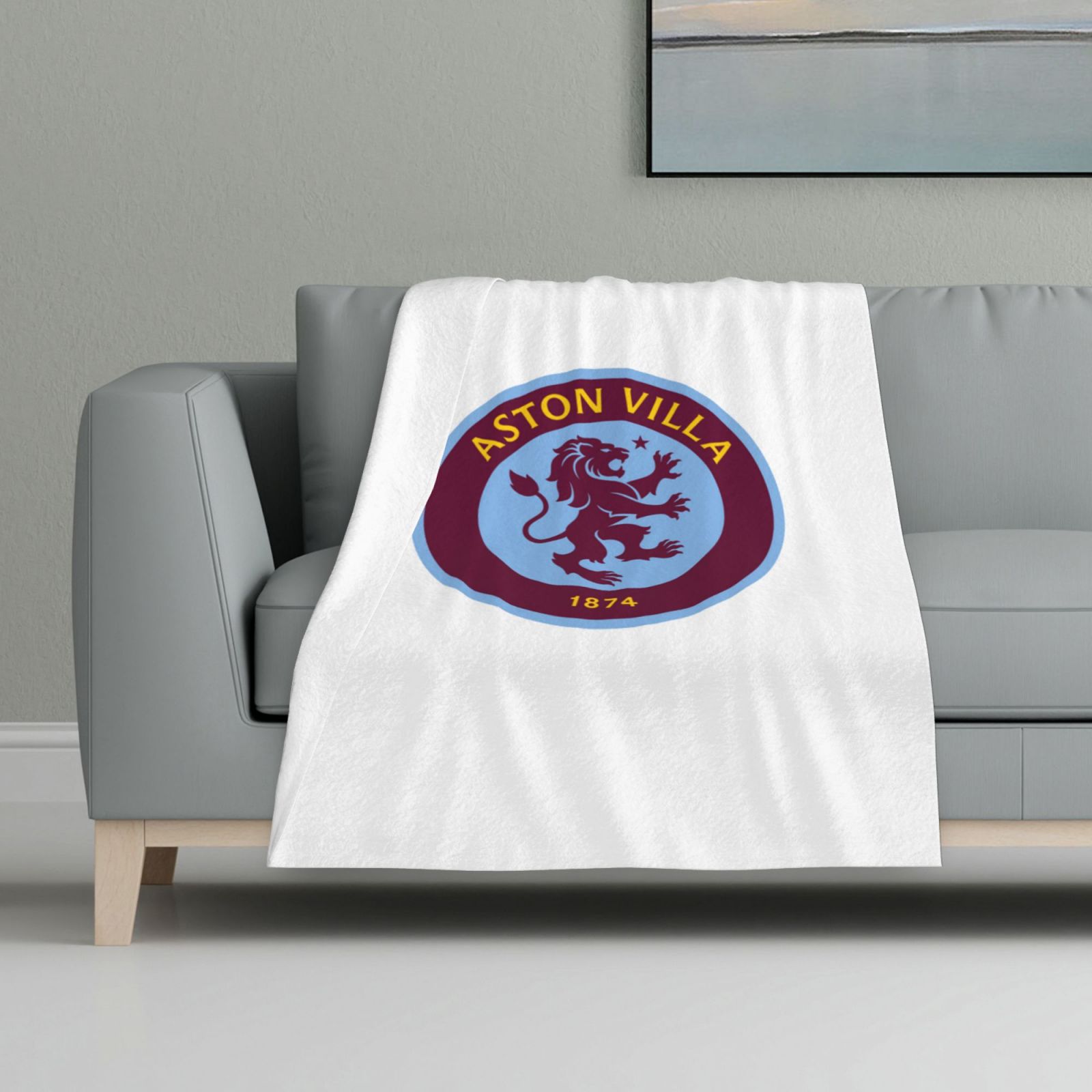 Aston Villa Flannel Blanket FLB1606 - Soccerfana