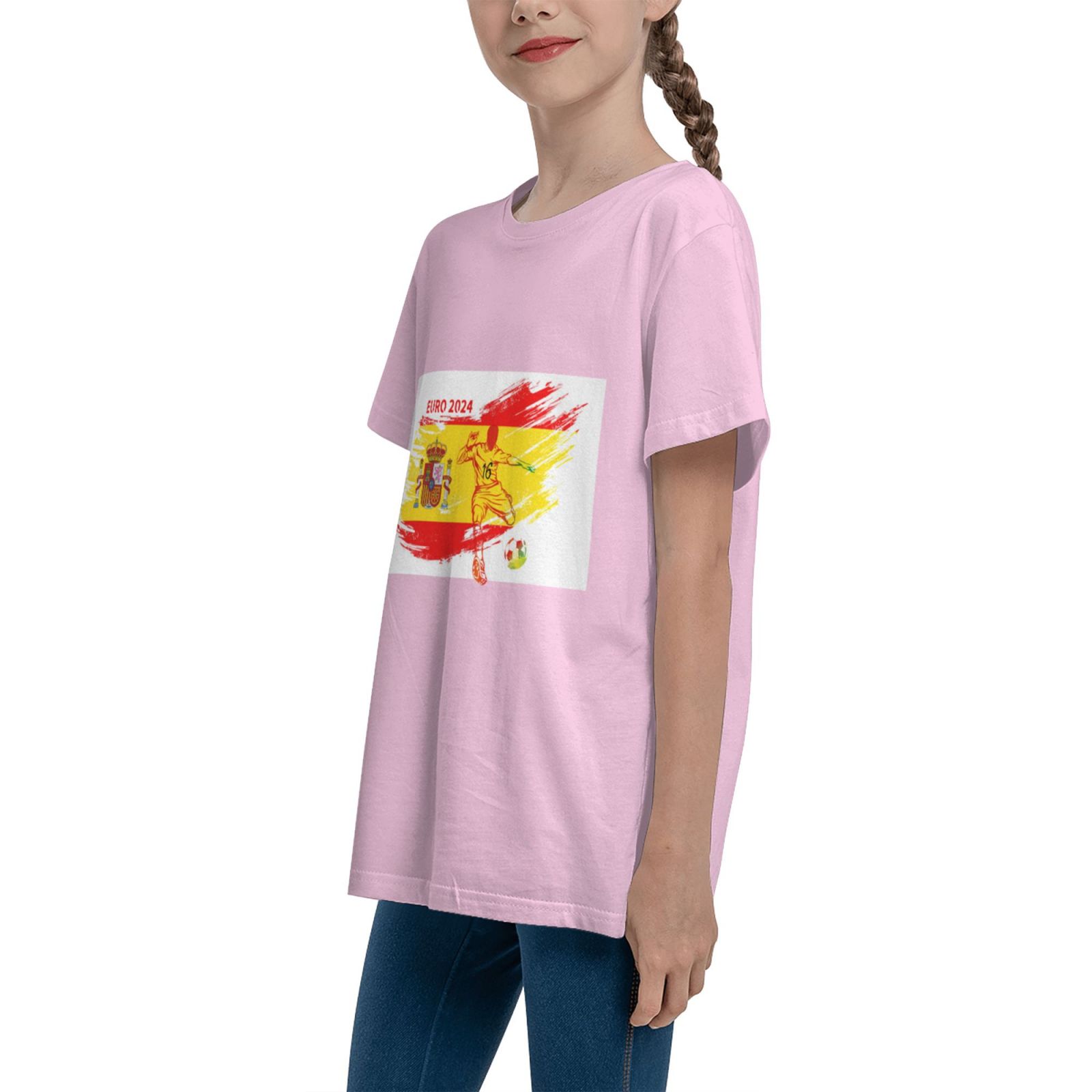 Kid's Spain EURO 2024 Teenage T-shirt TET1758 - Soccerfana