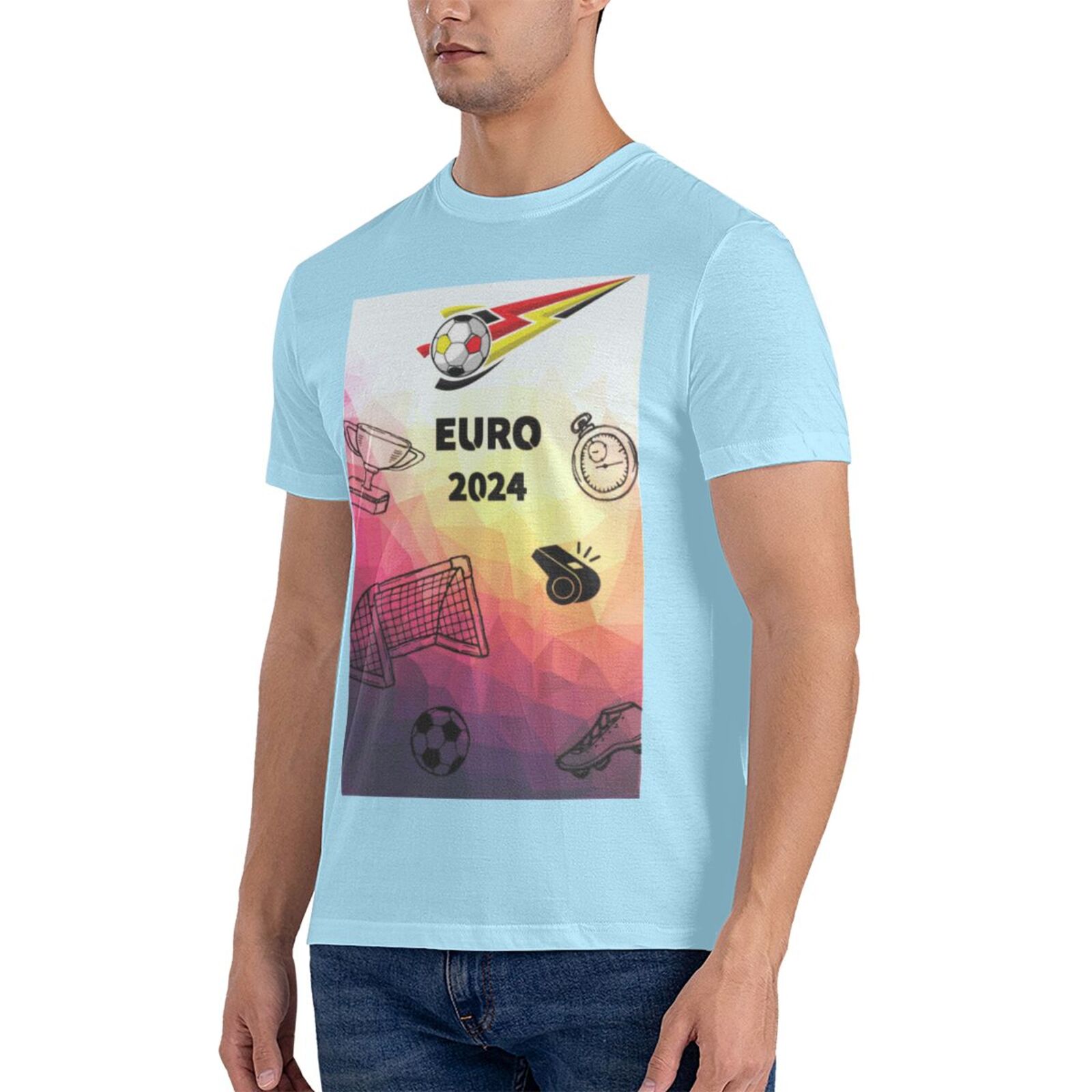 Men's Germany EURO 2024 Basic Short Sleeve T-Shirt BST1771 - Soccerfana
