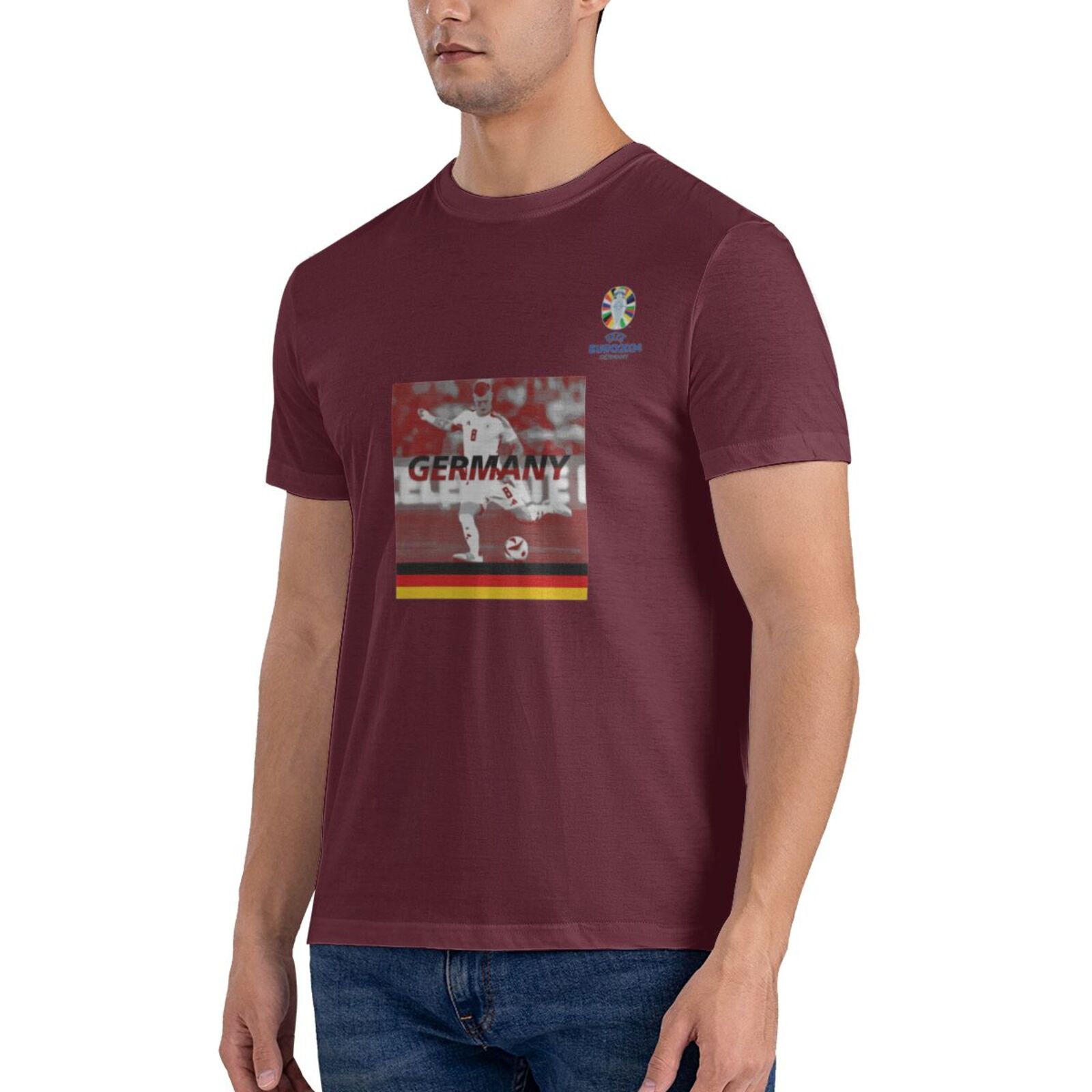 Men's Germany EURO 2024 Basic Short Sleeve T-Shirt BST1704 - Soccerfana