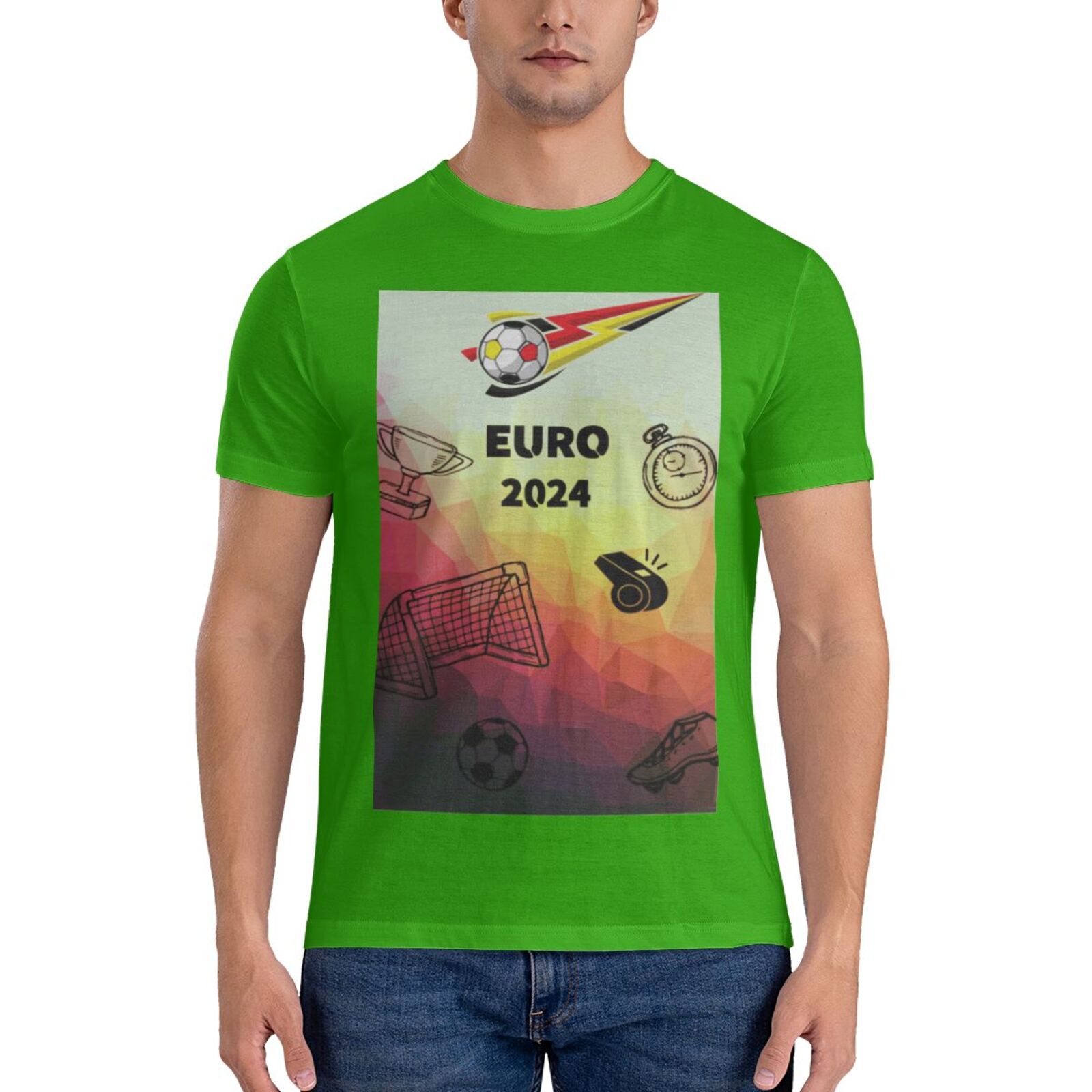 Men's Germany EURO 2024 Basic Short Sleeve T-Shirt BST1771 - Soccerfana