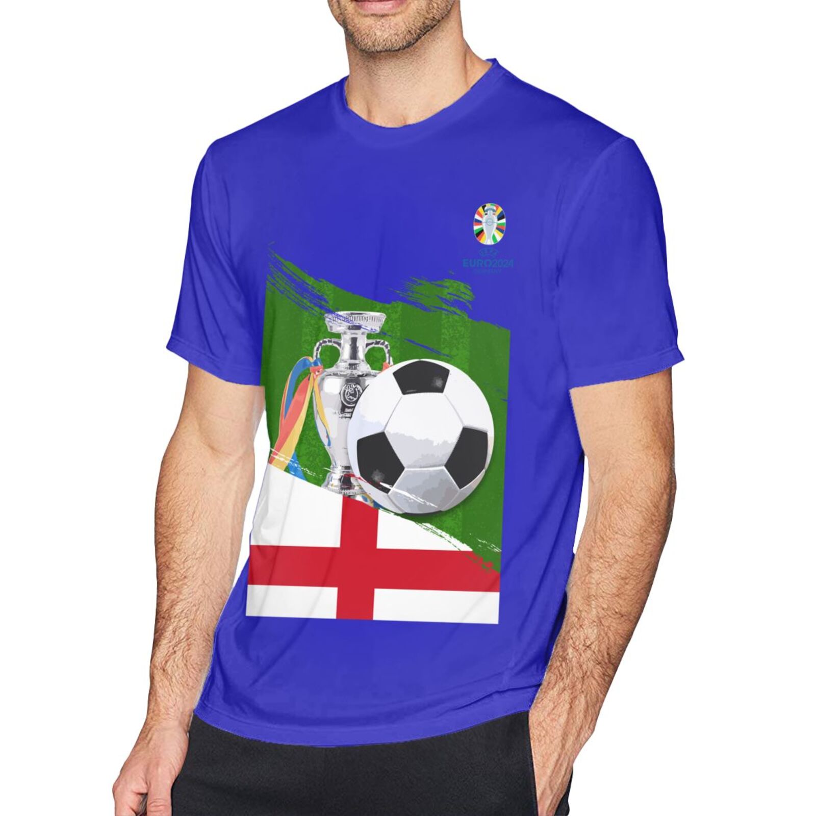 Men's England EURO 2024 Basic Short Sleeve T-Shirt BST1681 - Soccerfana
