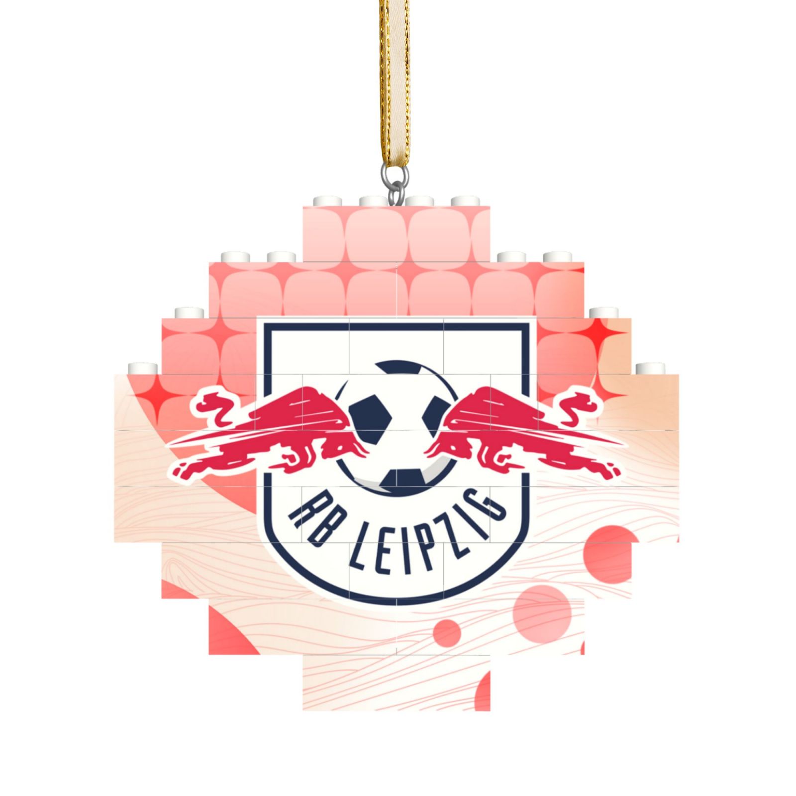 RB Leipzig Building Block Puzzle Ornament BBP2180 - Soccerfana