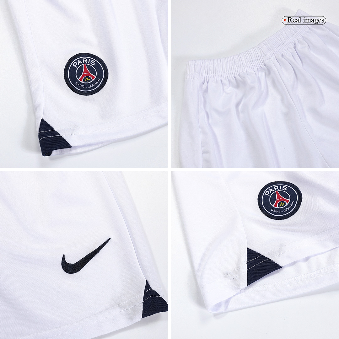 Kid's Paris Saint-Germain Away Jersey+Shorts 23/24 - Soccerfana