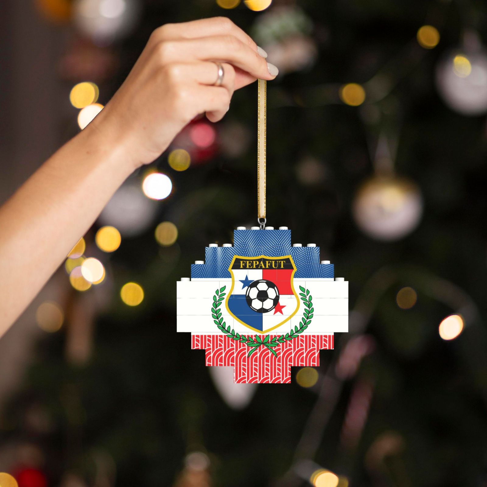 Panama Building Block Puzzle Ornament BBP2190 - Soccerfana