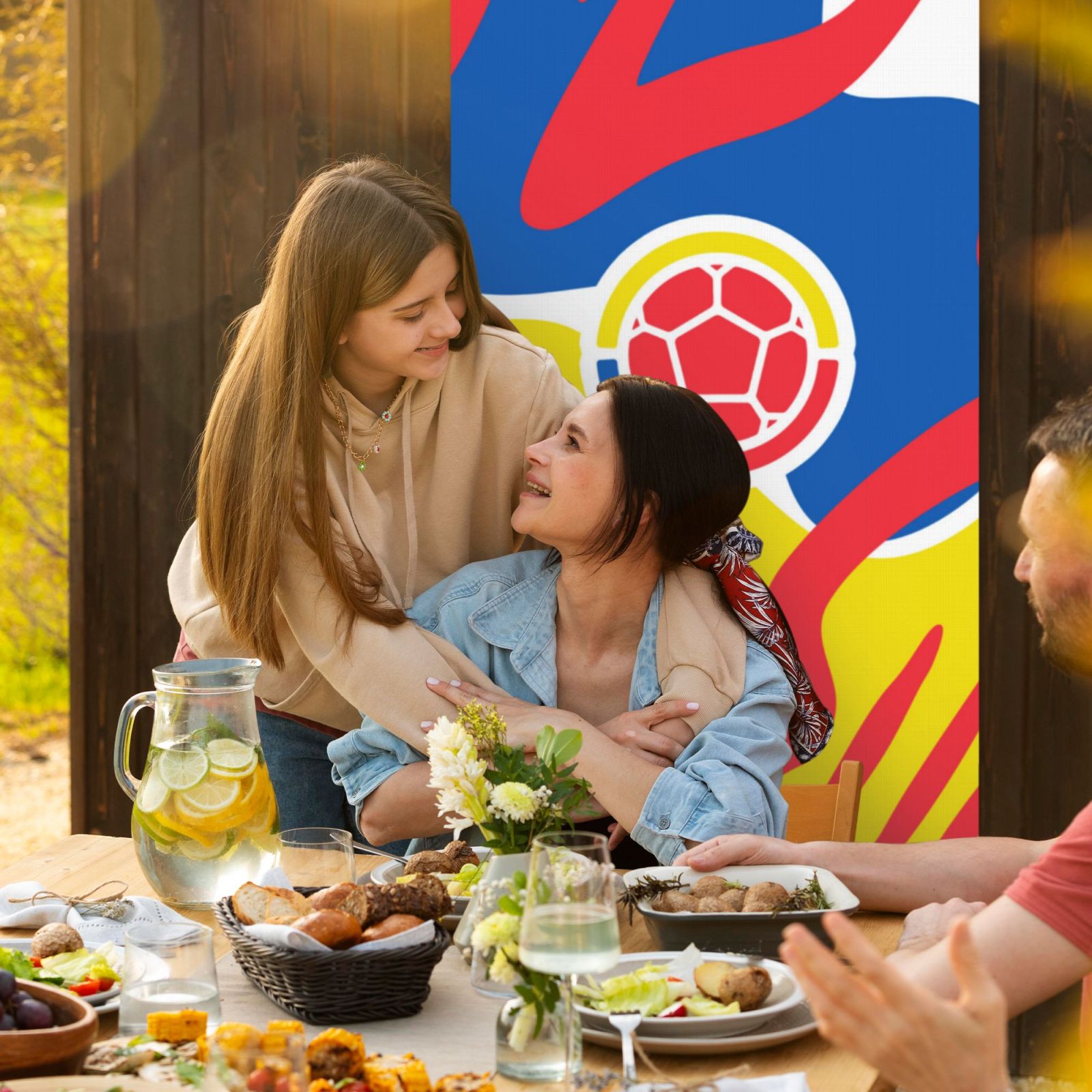 Colombia Door Cover Decorated Banner DCB2803 - Soccerfana