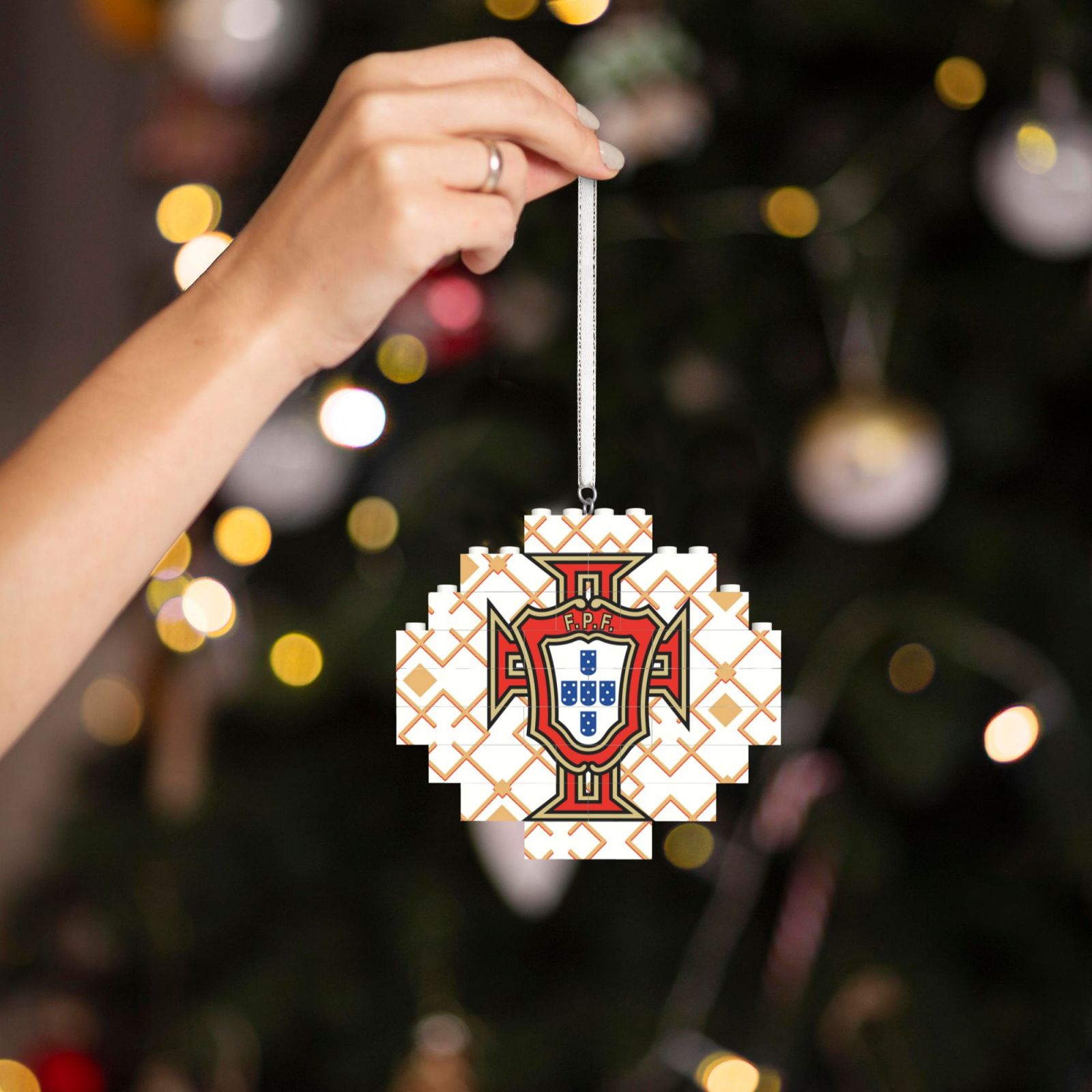 Portugal Building Block Puzzle Ornament BBP2178 - Soccerfana