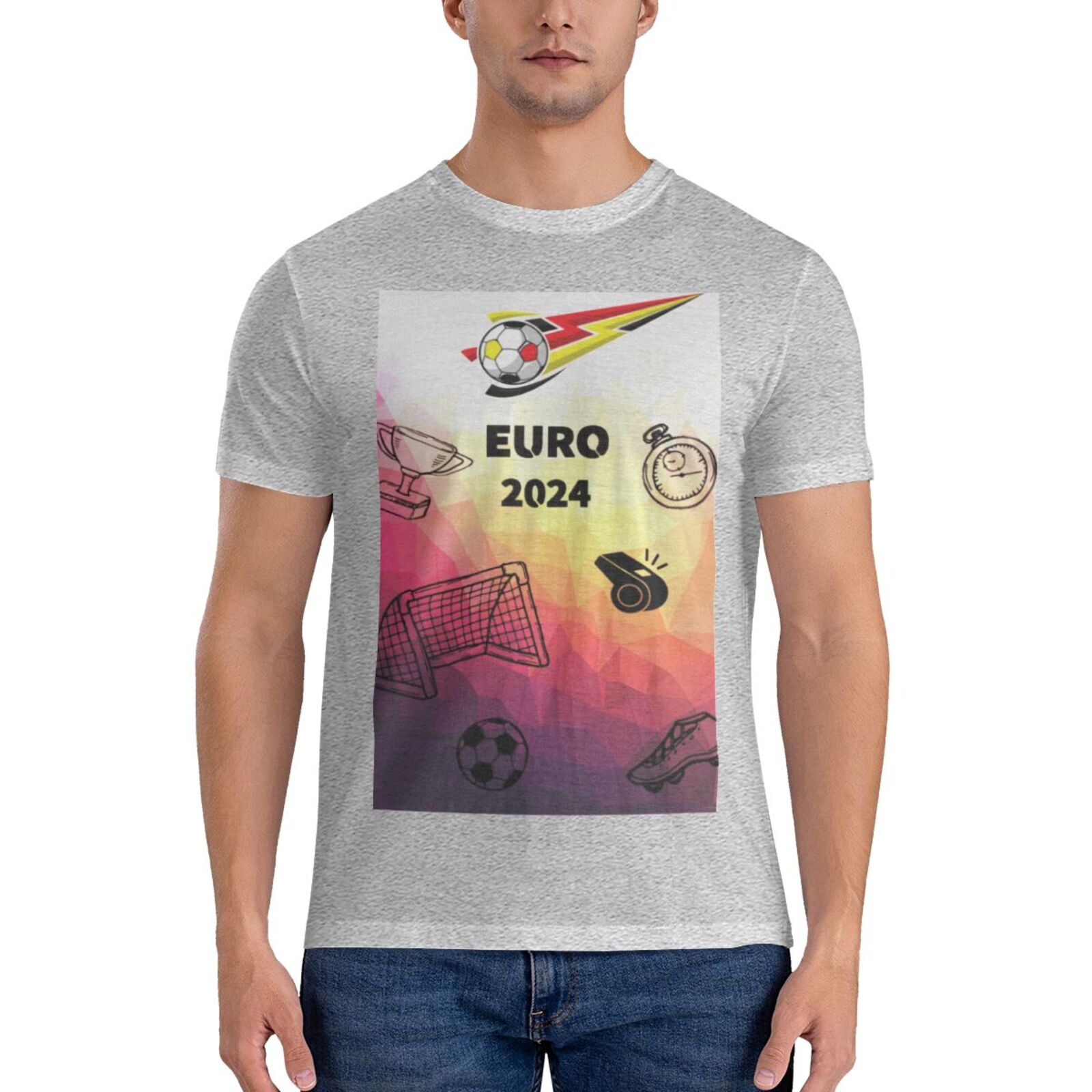 Men's Germany EURO 2024 Basic Short Sleeve T-Shirt BST1771 - Soccerfana