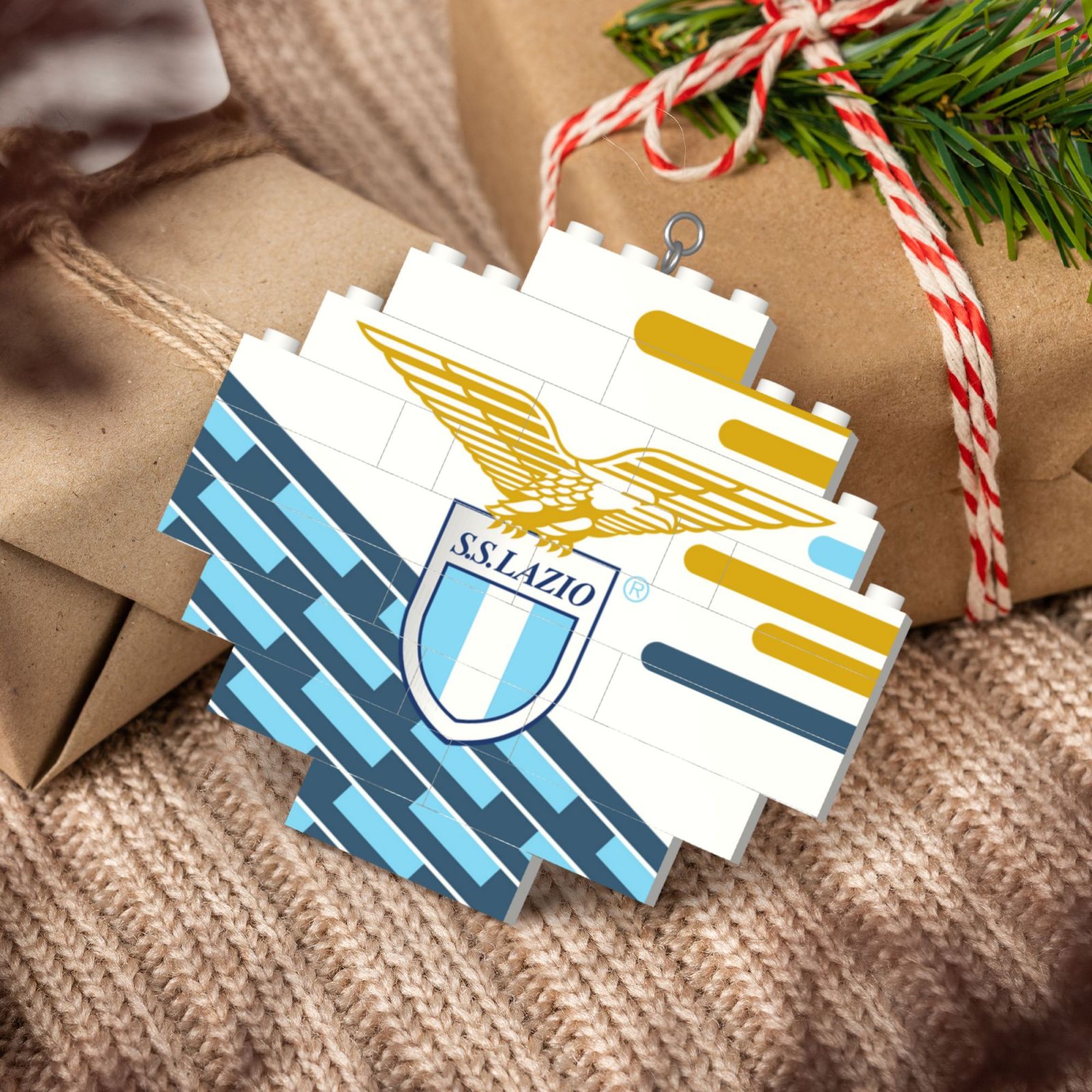 Lazio Building Block Puzzle Ornament BBP2194 - Soccerfana