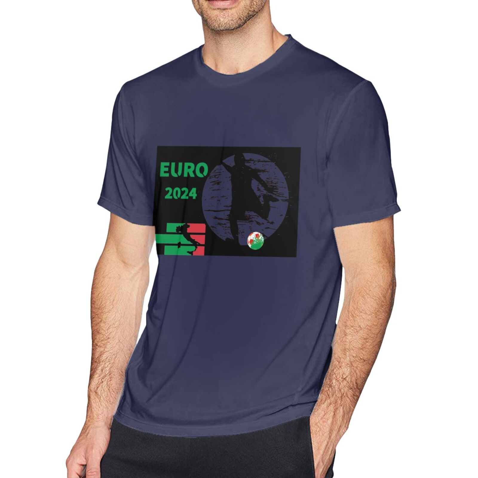 Men's Italy EURO 2024 Basic Short Sleeve T-Shirt BST1751 - Soccerfana