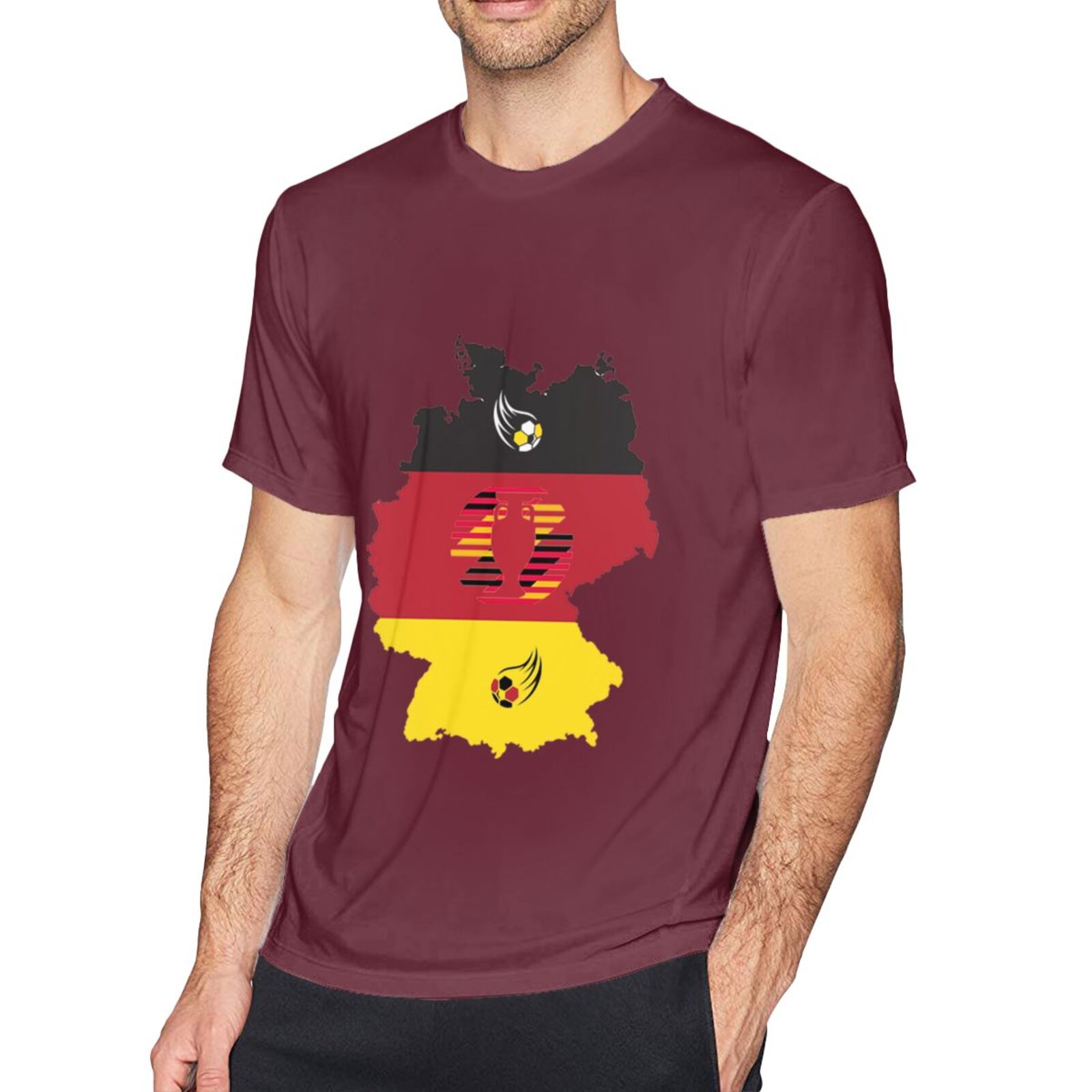 Men's Germany EURO 2024 Basic Short Sleeve T-Shirt BST1770 - Soccerfana