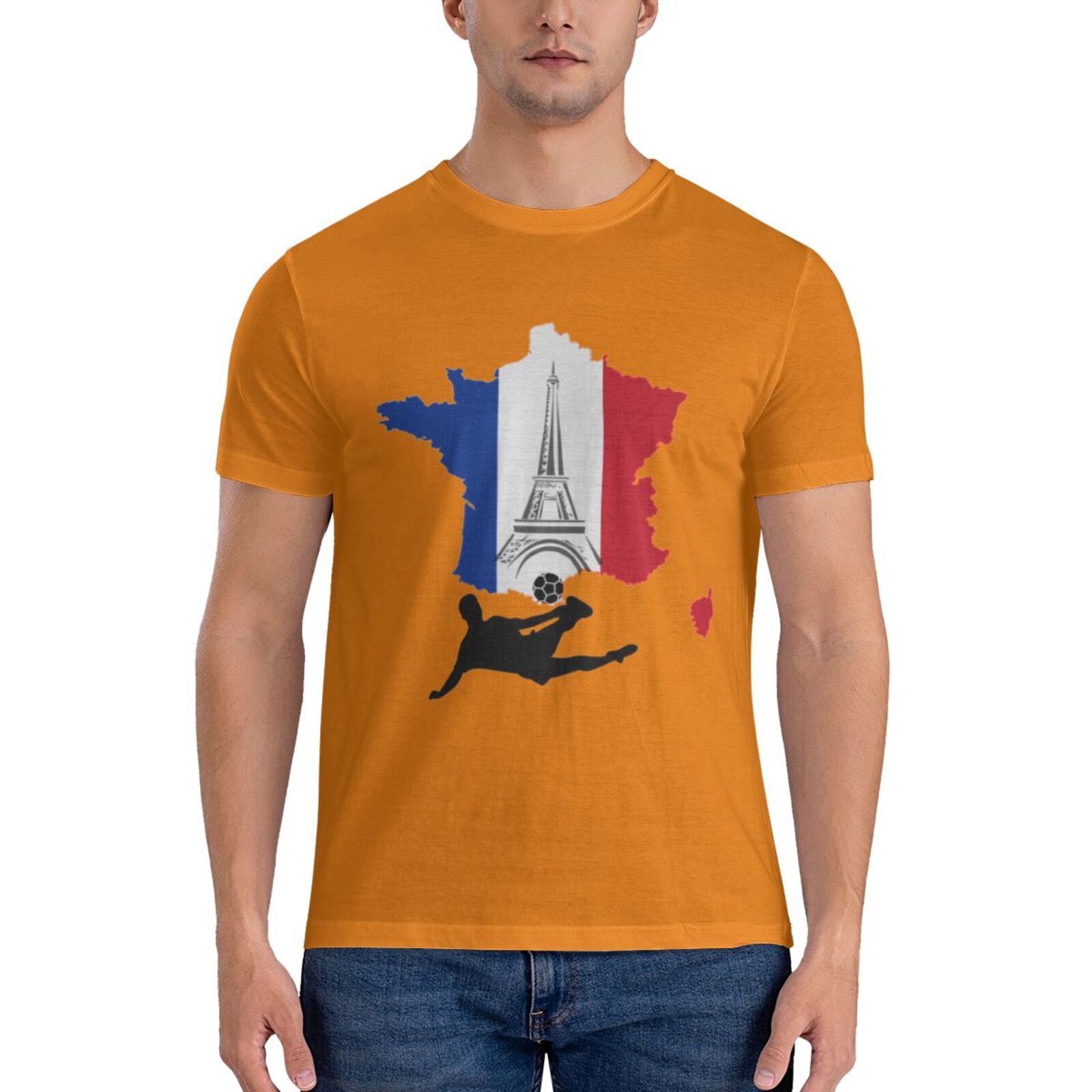 Men's France EURO 2024 Basic Short Sleeve T-Shirt BST1772 - Soccerfana