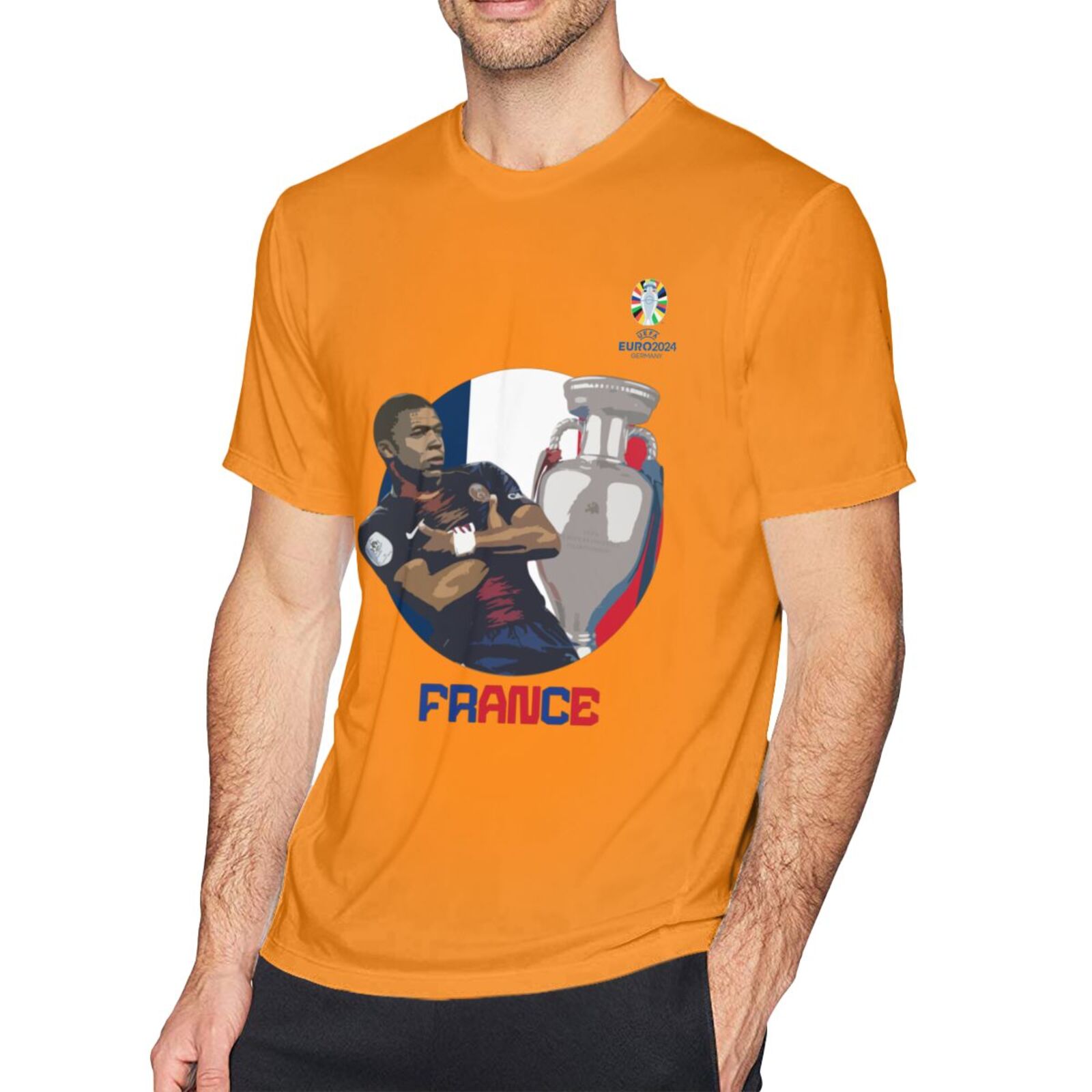 Men's France EURO 2024 Basic Short Sleeve T-Shirt BST1729 - Soccerfana