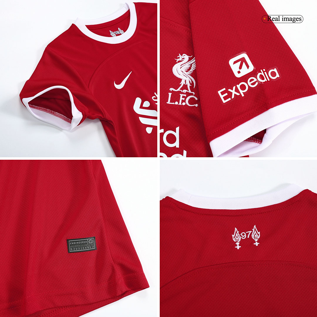 Kid's Liverpool Home Jersey+Shorts 23/24 - Soccerfana