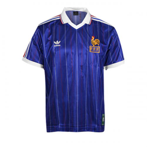 France Rertro Home Jersey 1982 - Soccerfana