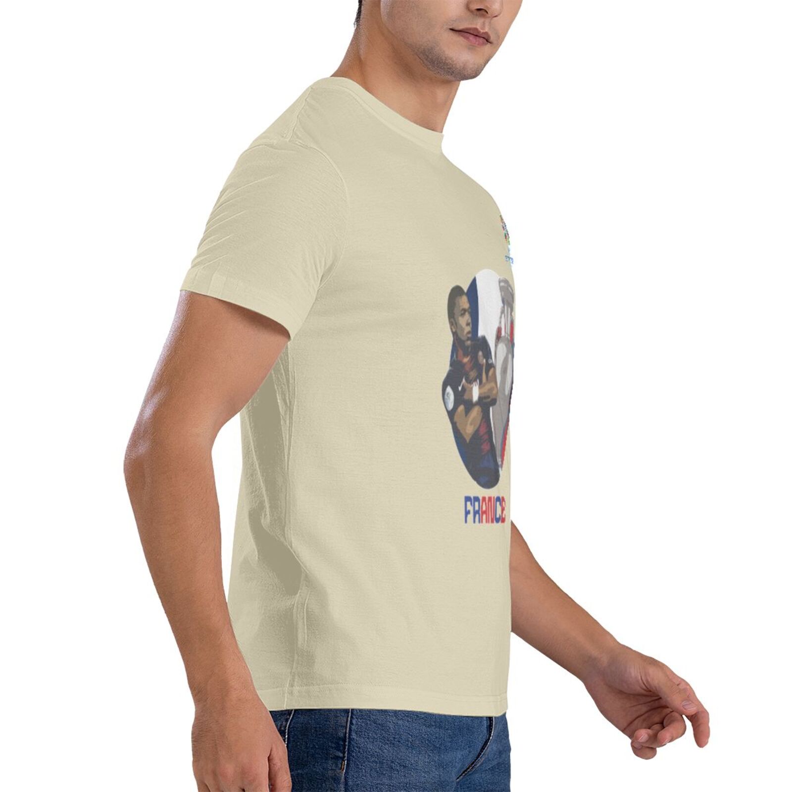 Men's France EURO 2024 Basic Short Sleeve T-Shirt BST1729 - Soccerfana