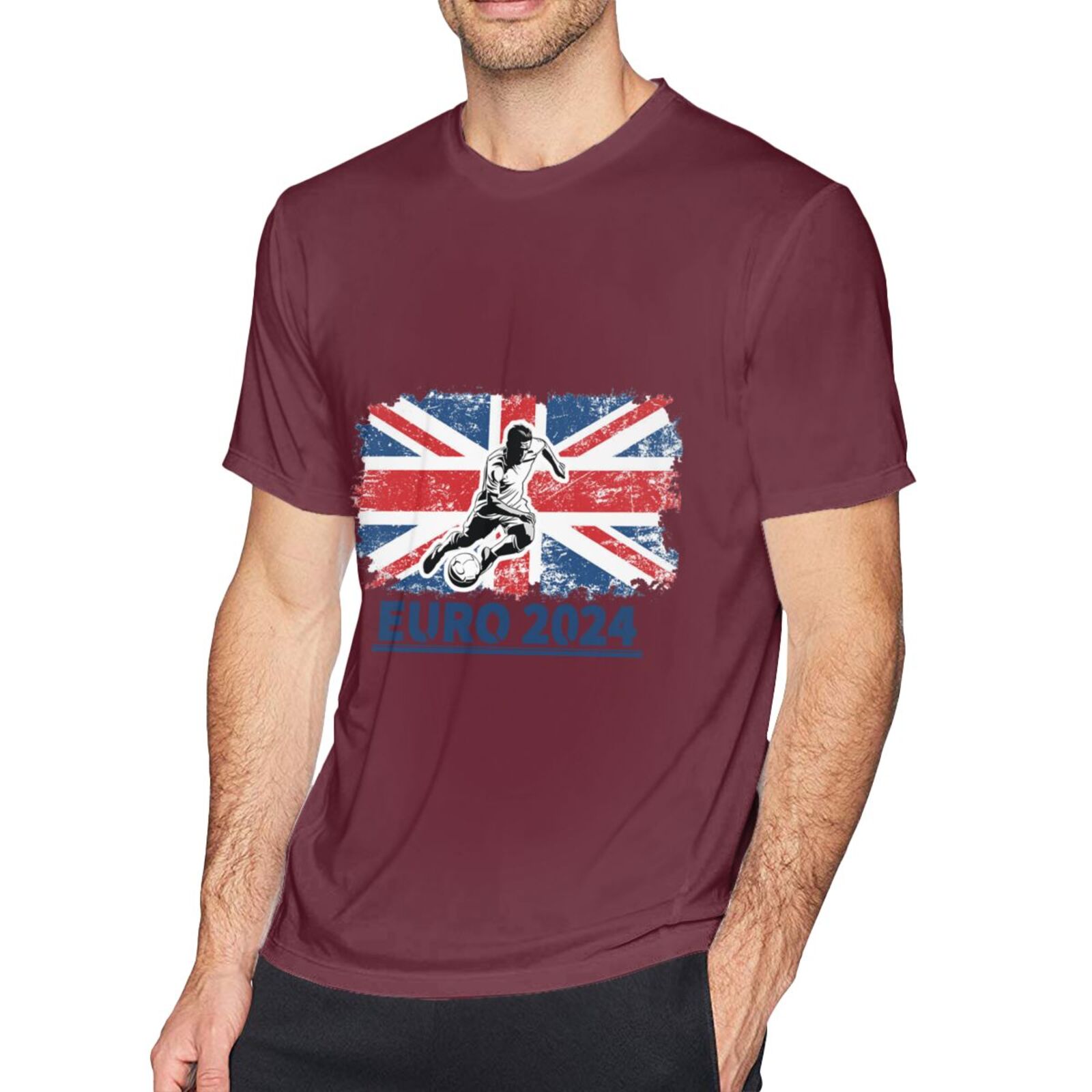 Men's England EURO 2024 Basic Short Sleeve T-Shirt BST1750 - Soccerfana