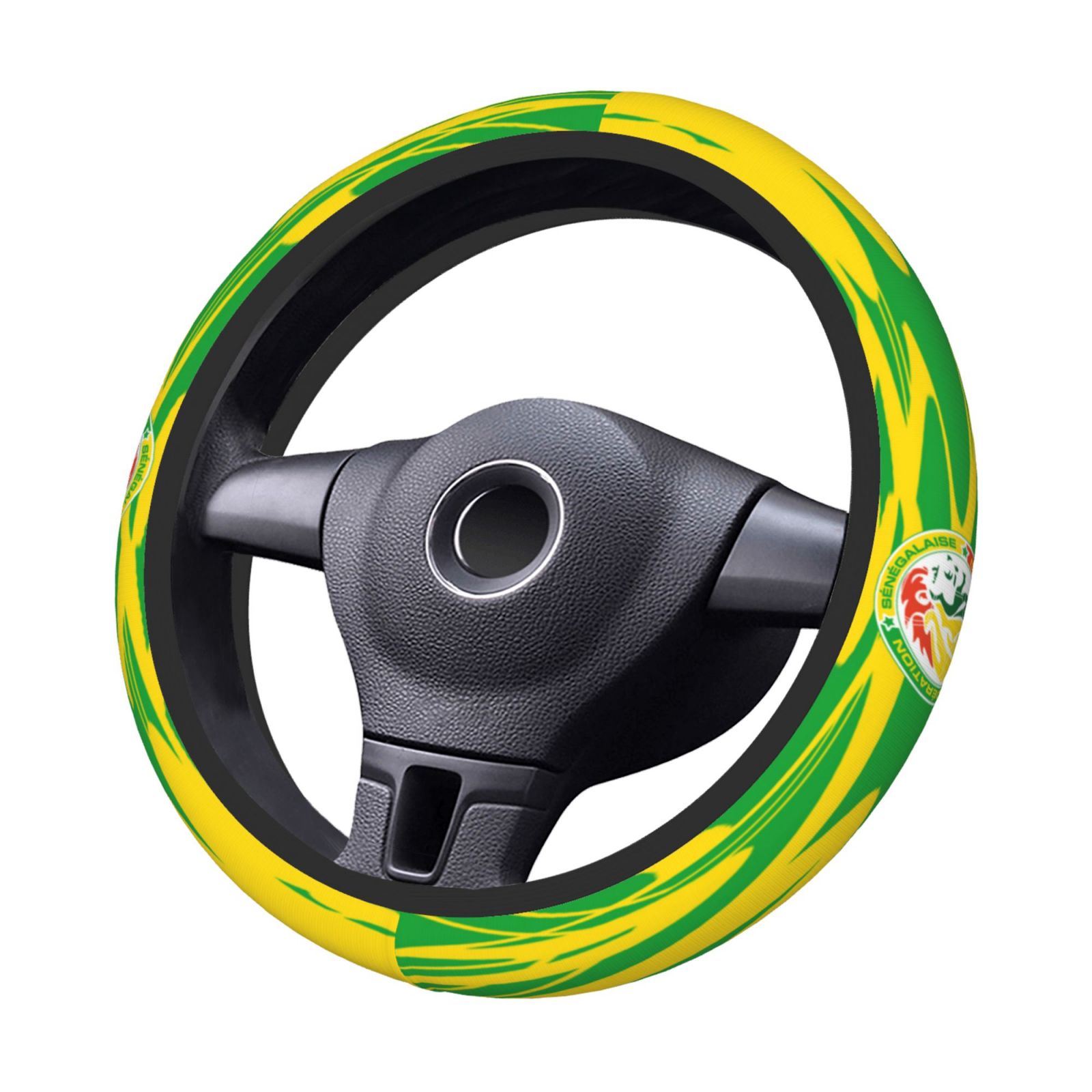 Senegal Steering Wheel Cover ESW2428 - Soccerfana