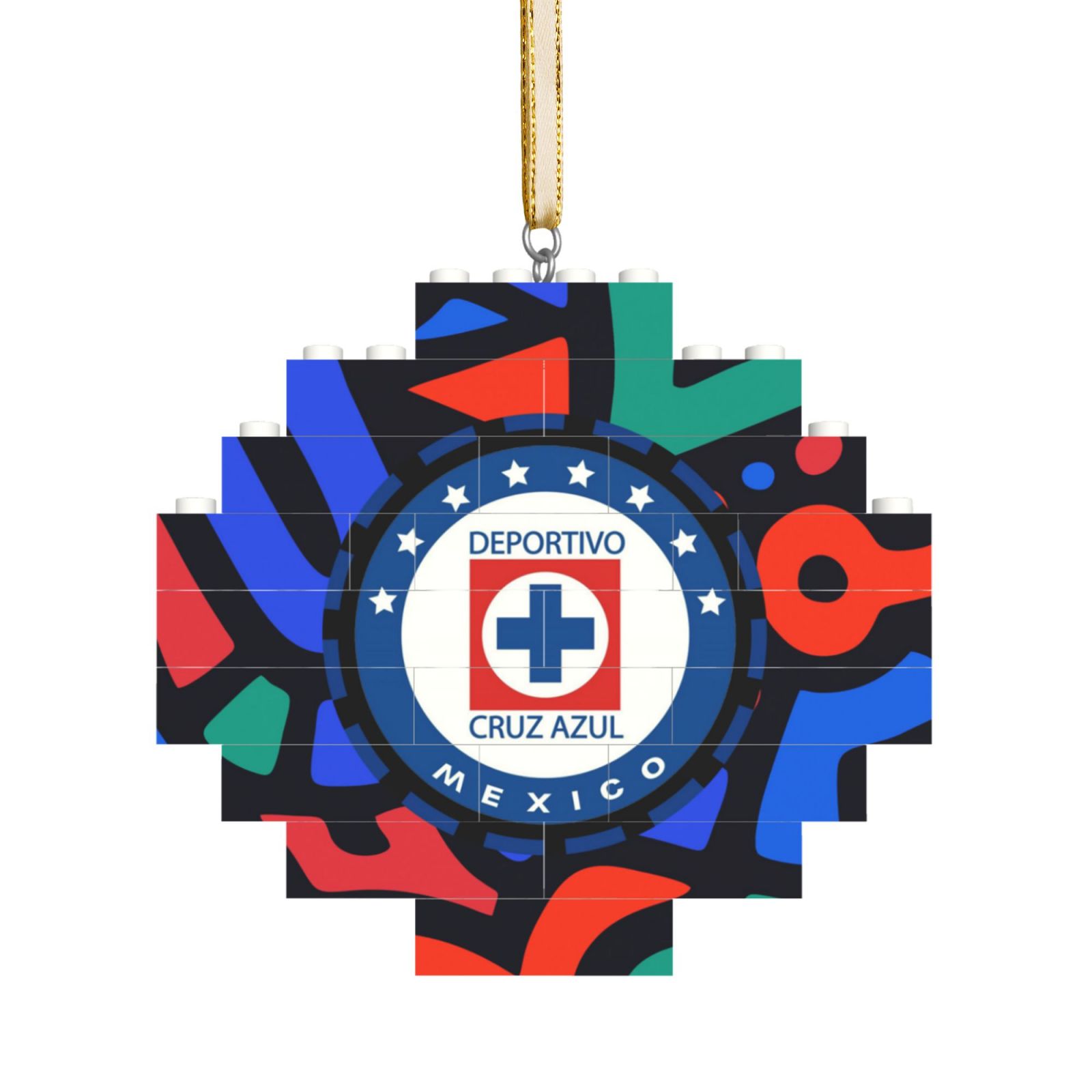Cruz Azul Building Block Puzzle Ornament BBP2103 - Soccerfana