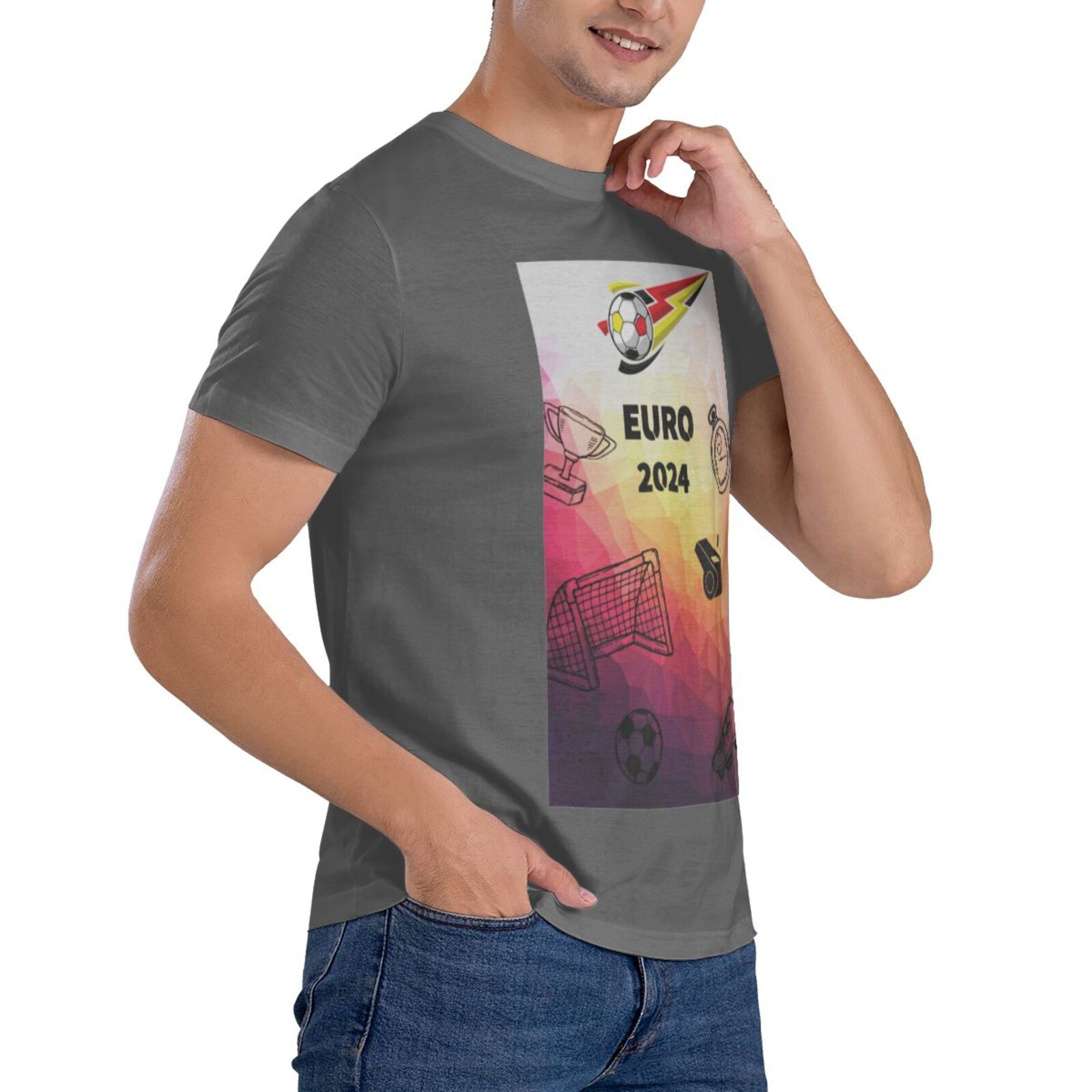 Men's Germany EURO 2024 Basic Short Sleeve T-Shirt BST1771 - Soccerfana