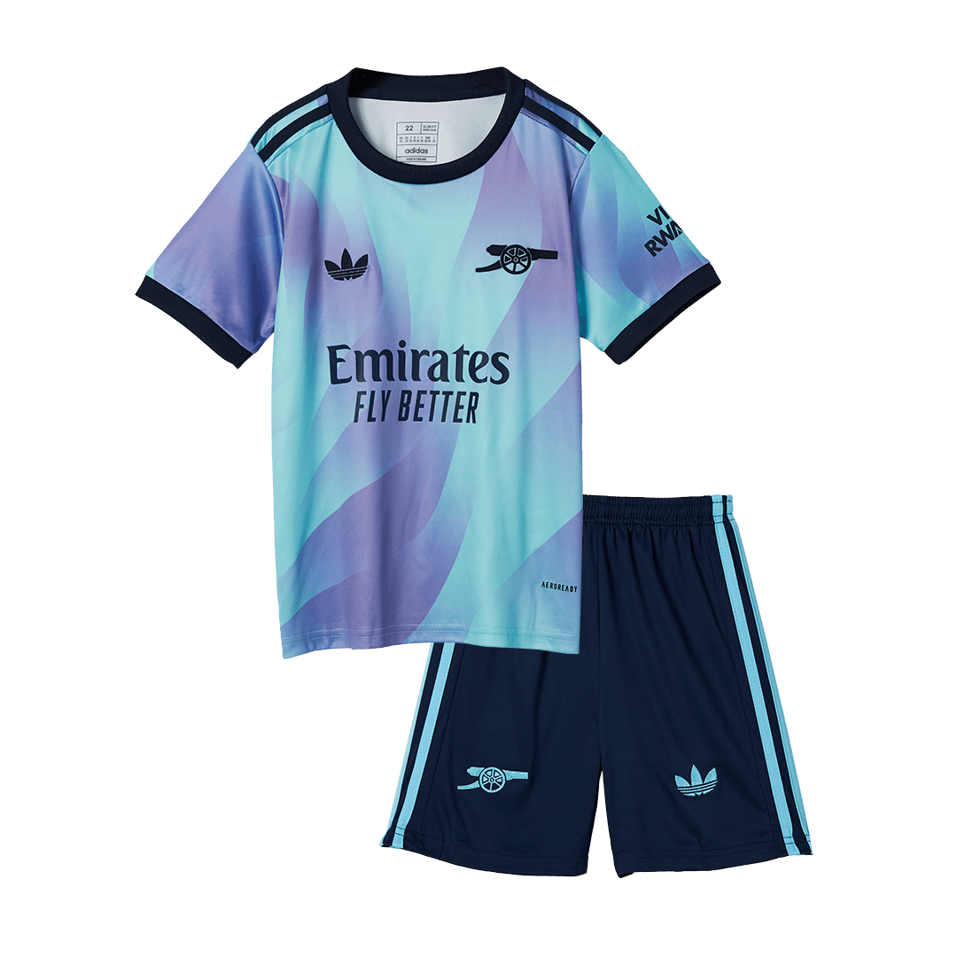 Kid's Arsenal Third Jersey+Shorts 2024/25 - Soccerfana
