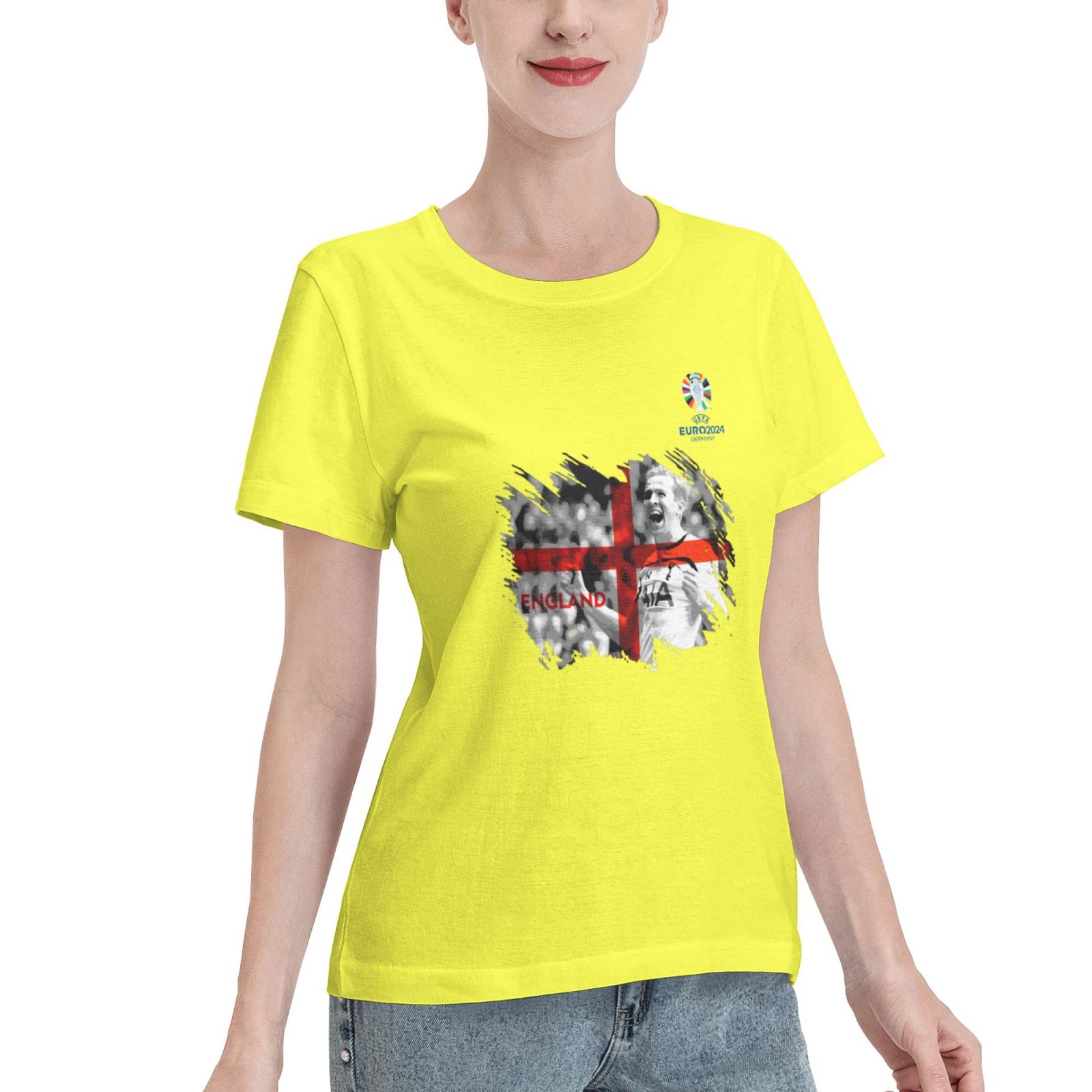 Woman's England EURO 2024 Basic Short Sleeve T-Shirt WBT1712 - Soccerfana